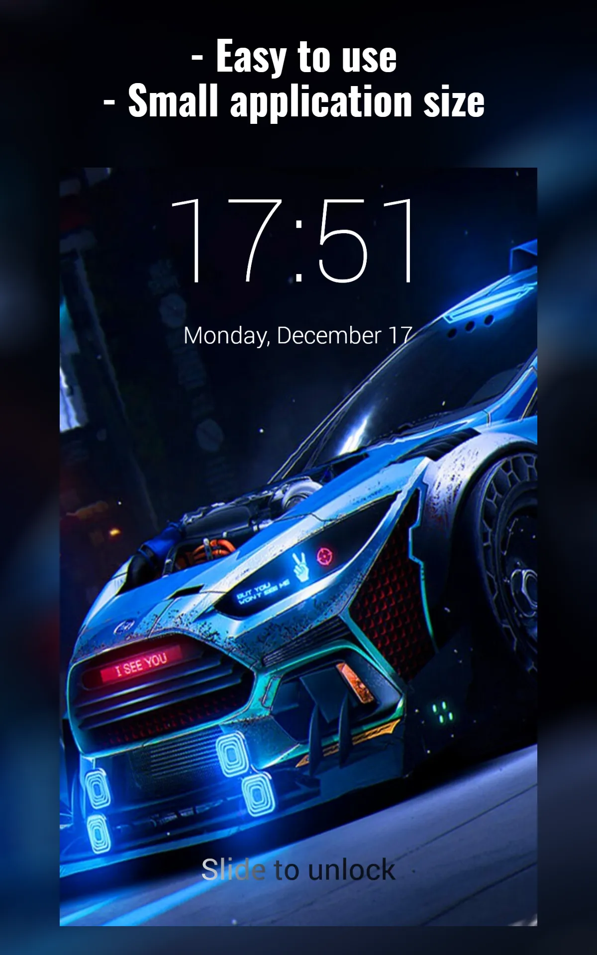 Street Racing Lock Screen | Indus Appstore | Screenshot