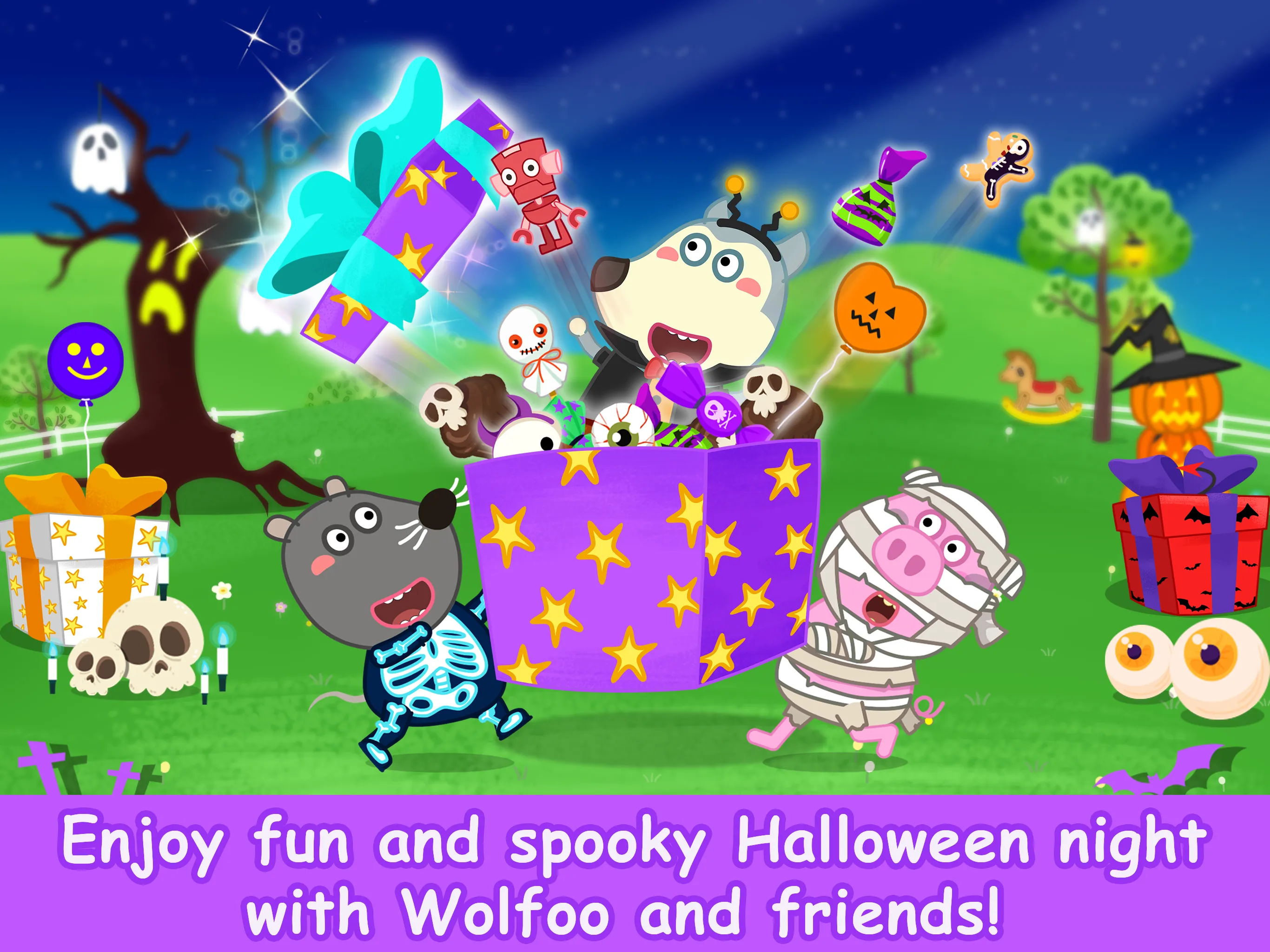 Wolfoo School Halloween Night | Indus Appstore | Screenshot