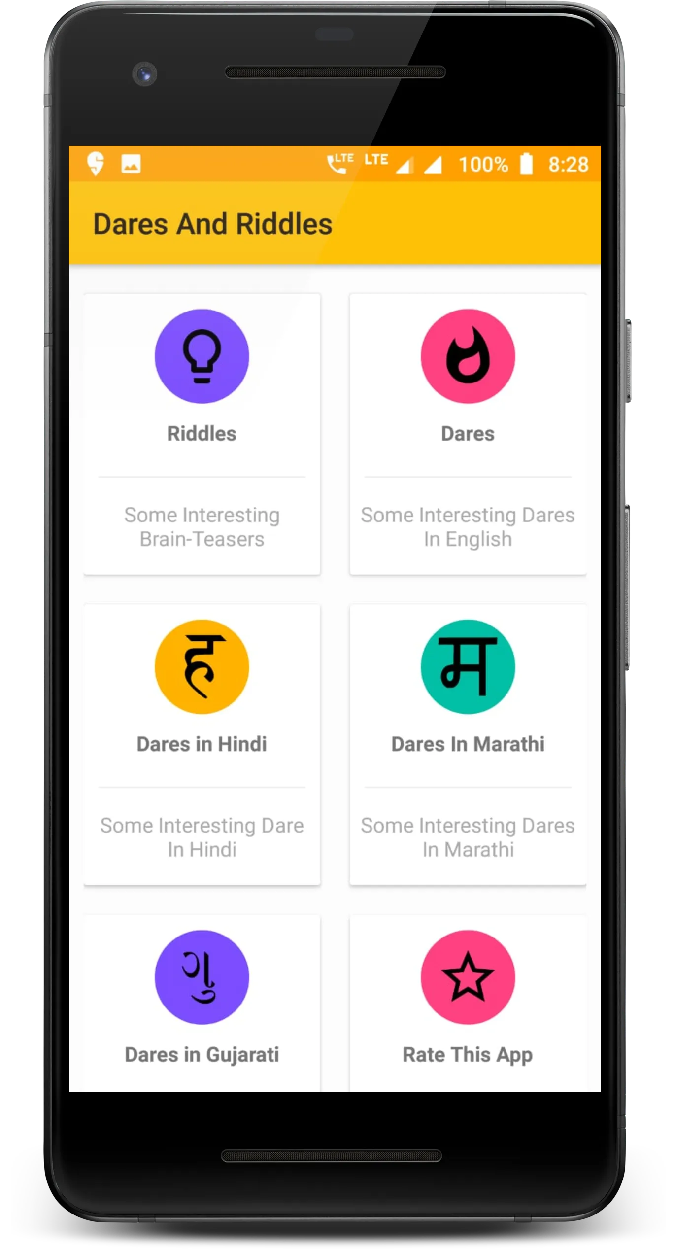 dares and riddles | Indus Appstore | Screenshot