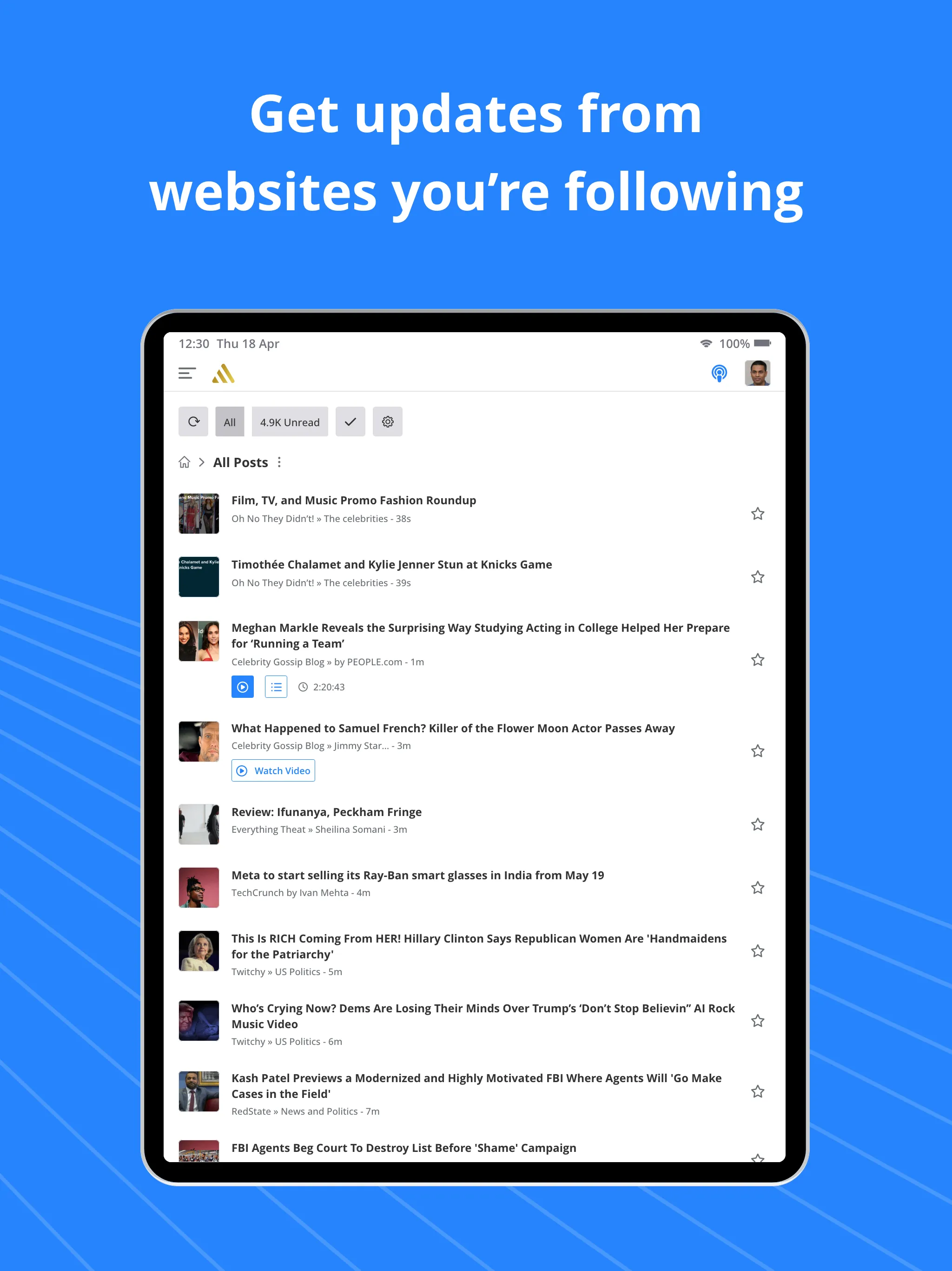 Feedspot Reader | Indus Appstore | Screenshot