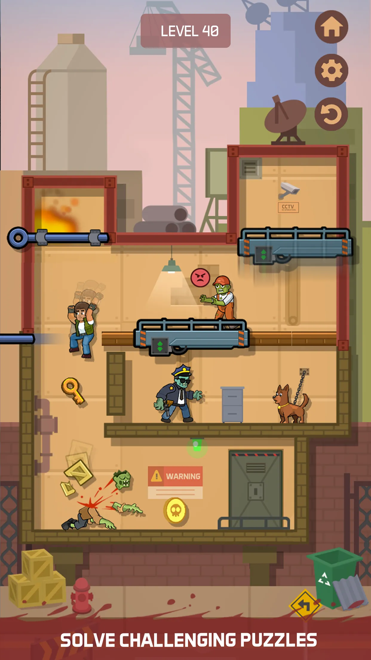 Zombie Escape: Pull the Pins! | Indus Appstore | Screenshot