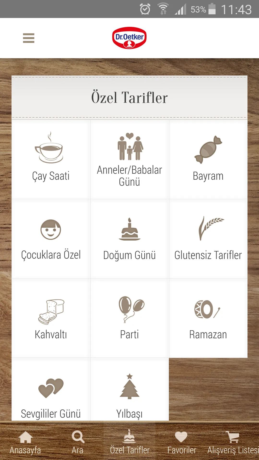 Dr. Oetker Tarif Dünyası | Indus Appstore | Screenshot