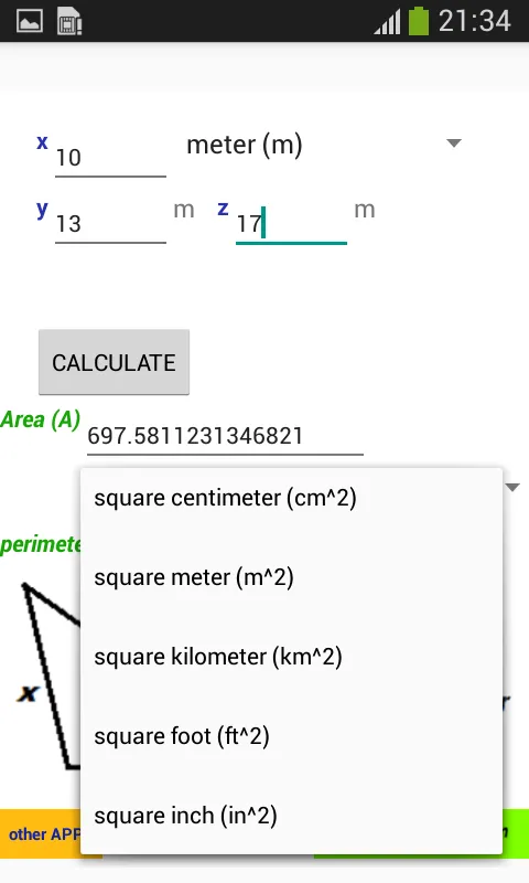 Area, Perimeter, Circumference | Indus Appstore | Screenshot