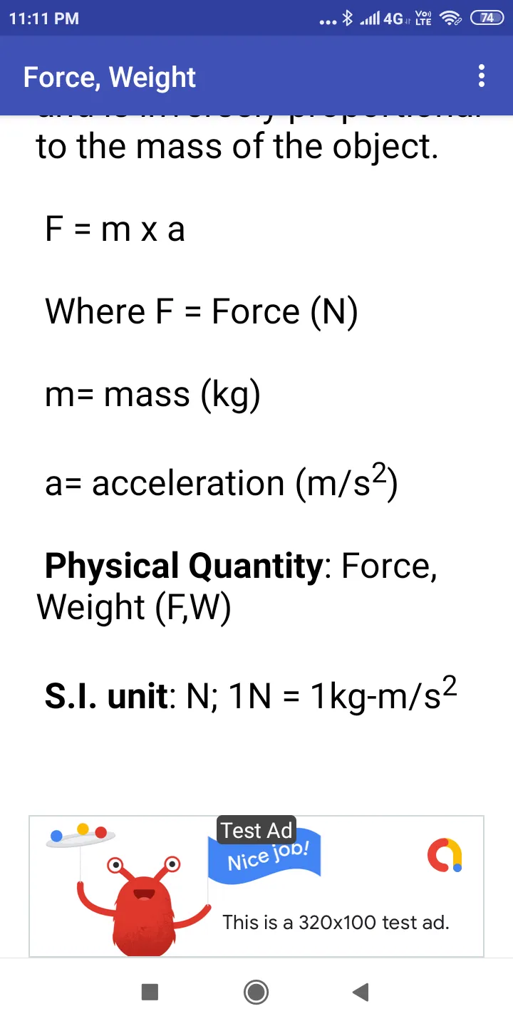 Physics Units | Indus Appstore | Screenshot