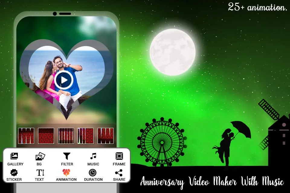 Anniversary Music Video Maker | Indus Appstore | Screenshot