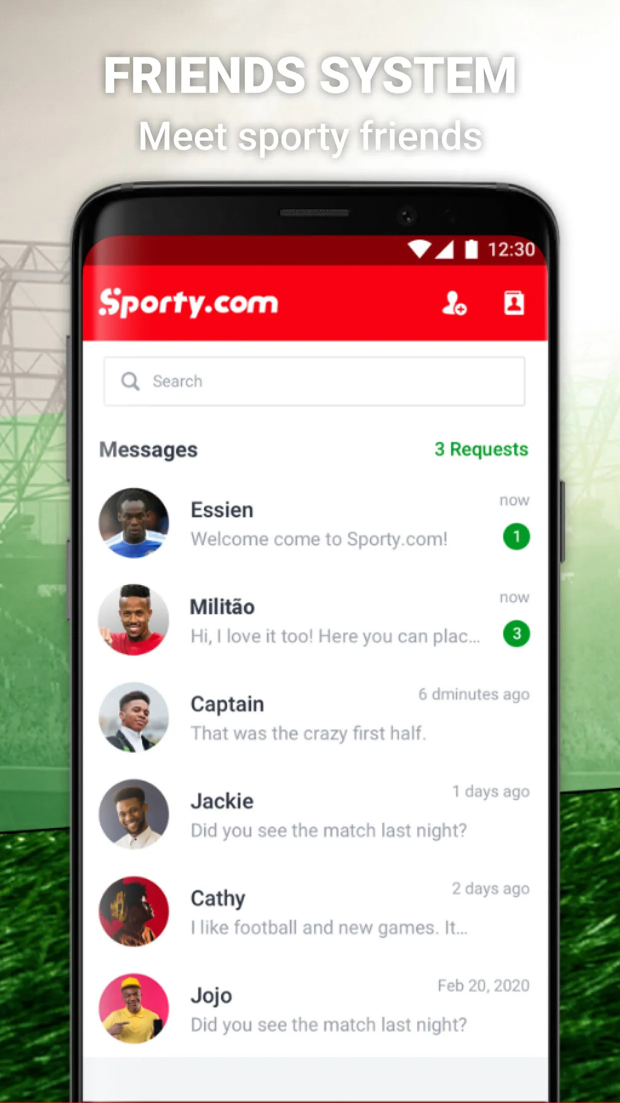 Sporty.com: Live Scores & News | Indus Appstore | Screenshot