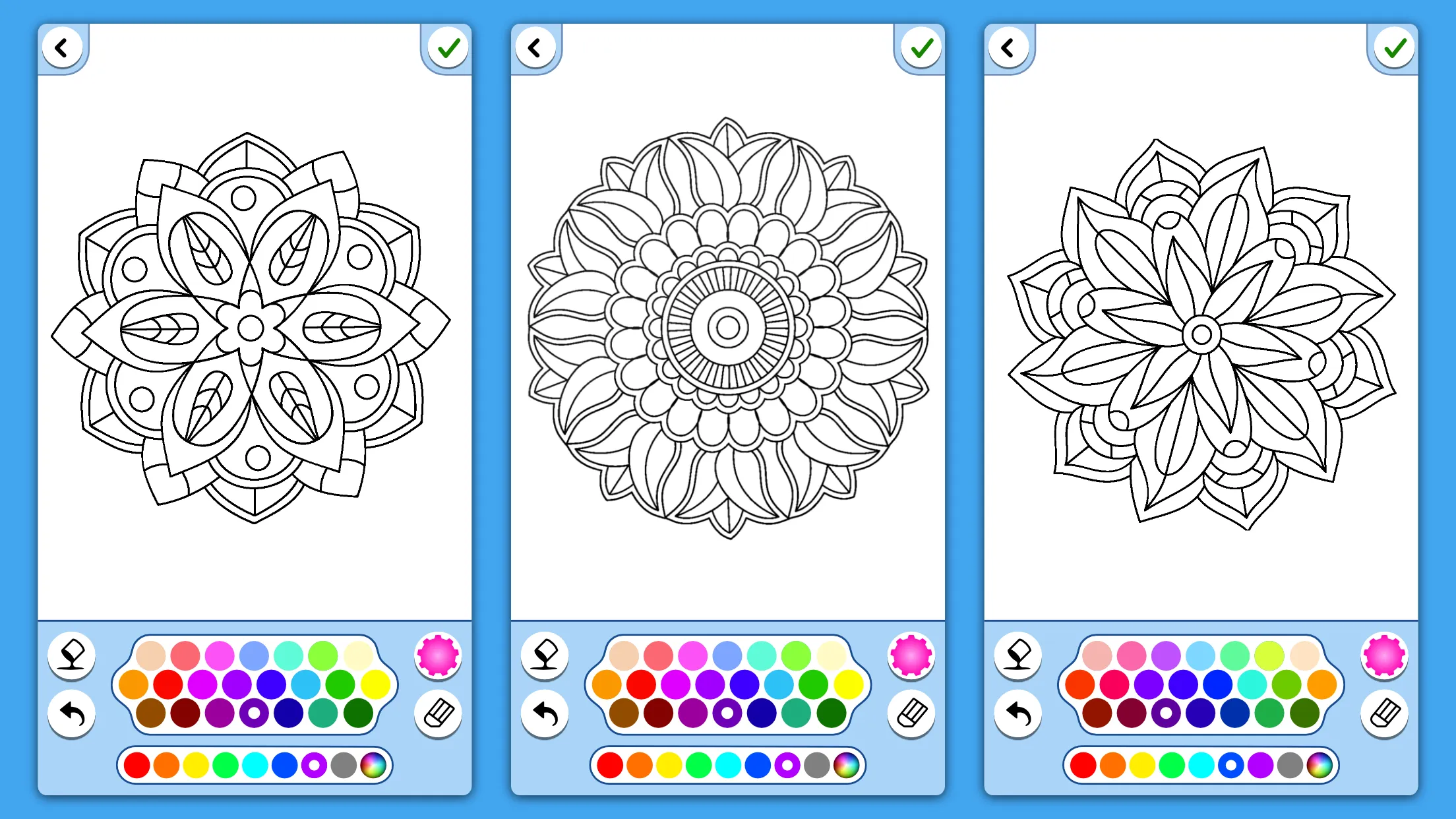 Flowers Mandala coloring book | Indus Appstore | Screenshot