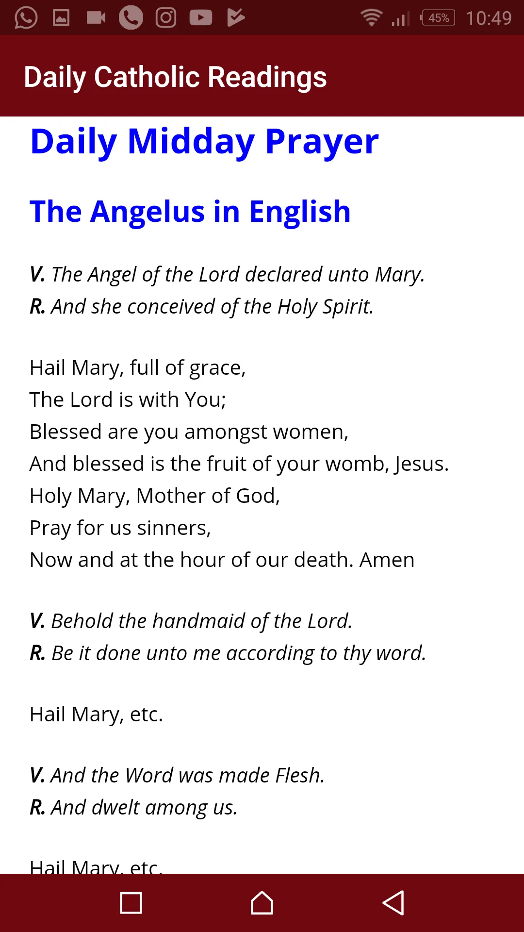 Daily Catholic Readings, Refle | Indus Appstore | Screenshot