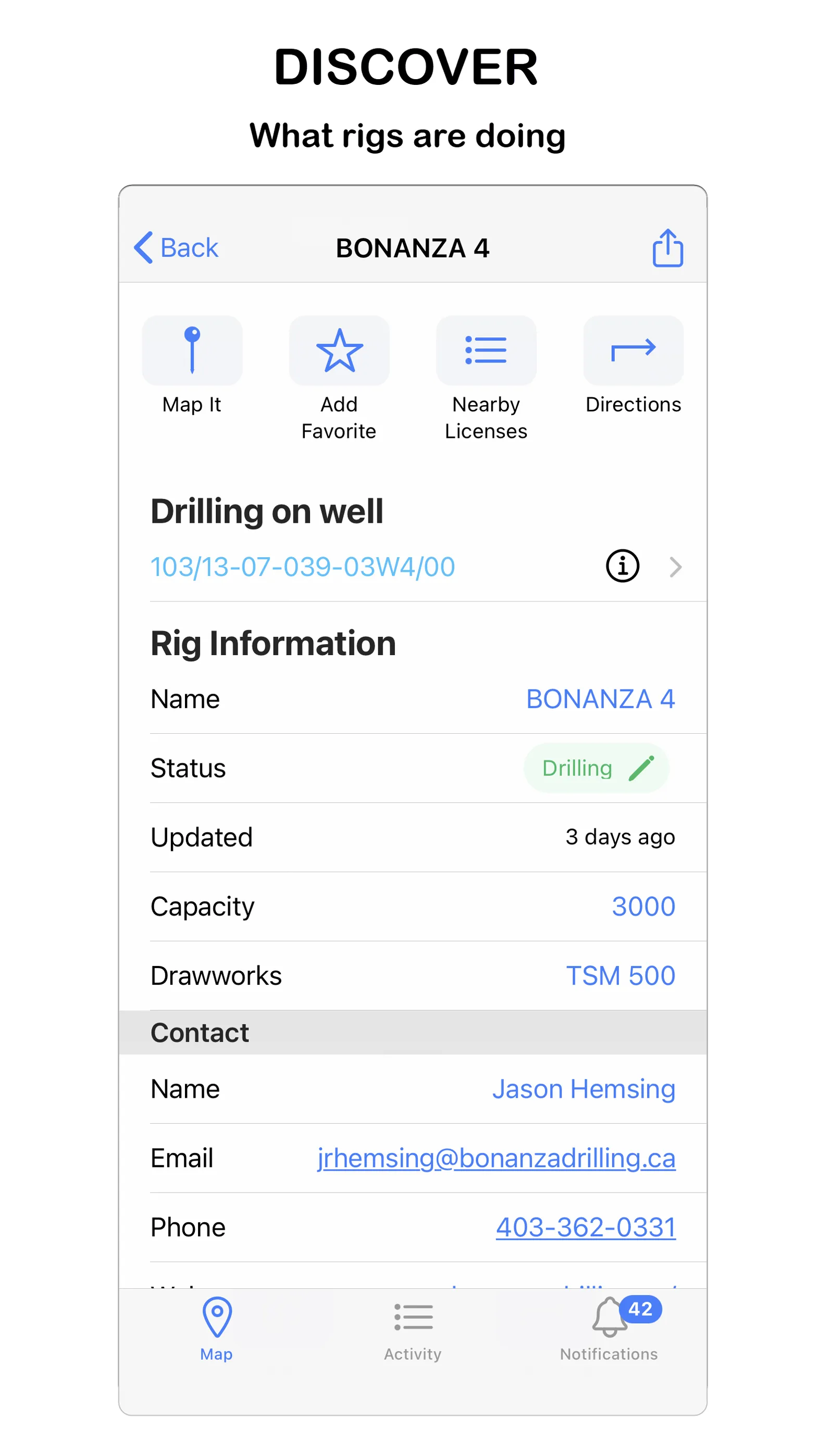 Rig Finder - GeoActivity | Indus Appstore | Screenshot