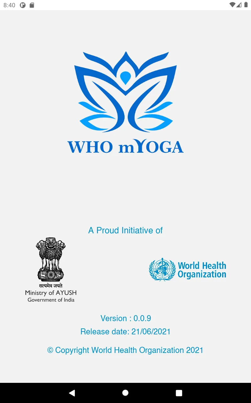 WHO mYoga App | Indus Appstore | Screenshot