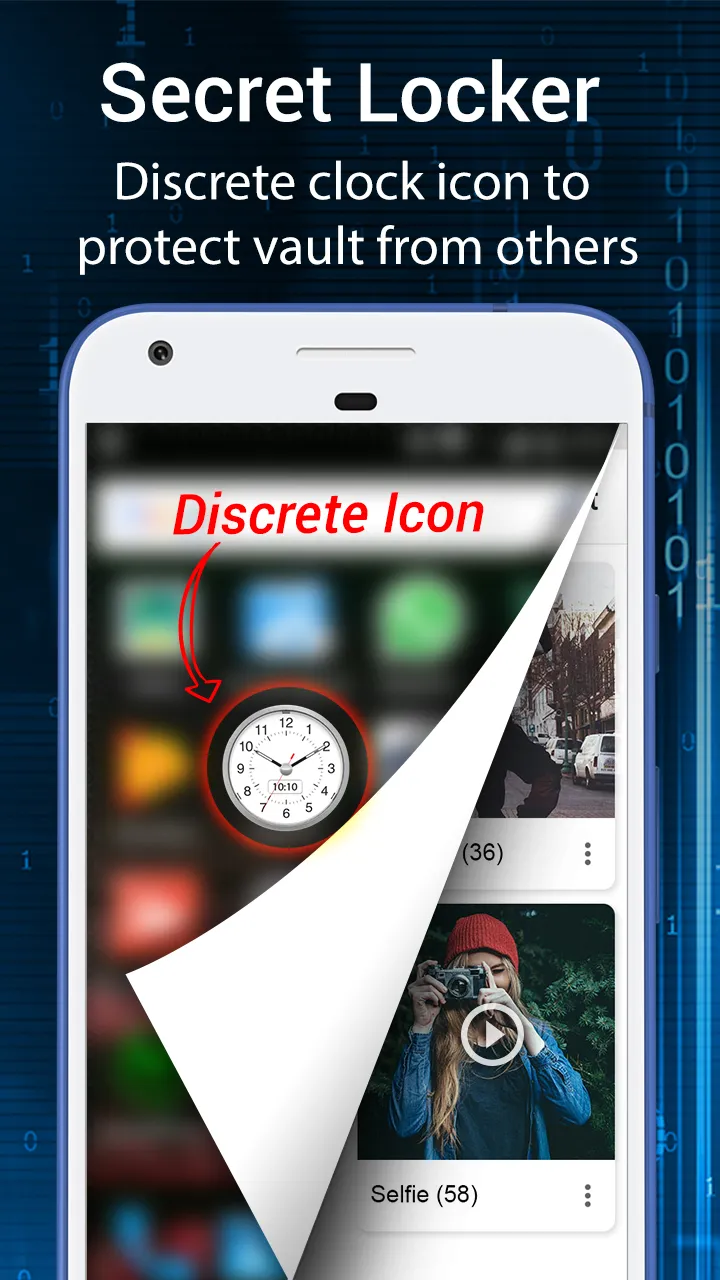 Clock Vault-Hide Photos,Videos | Indus Appstore | Screenshot
