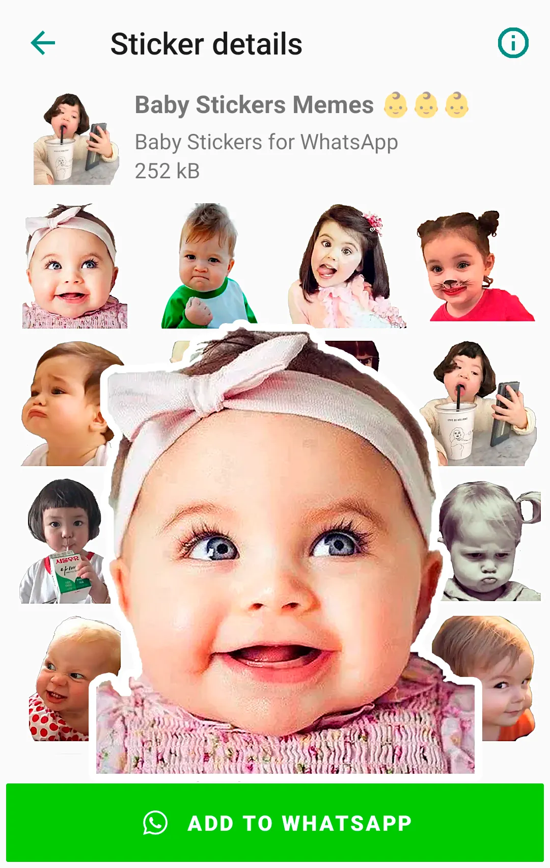 Baby Stickers for WhatsApp | Indus Appstore | Screenshot
