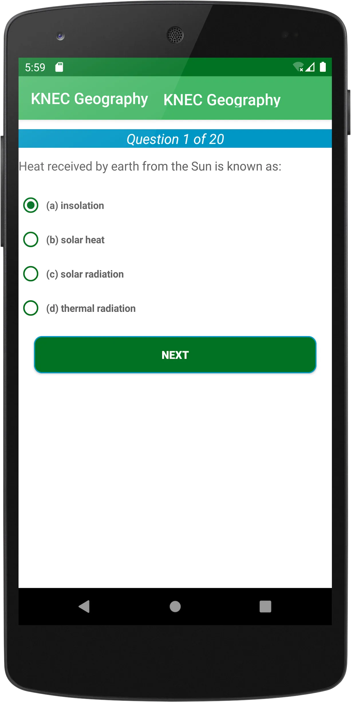 Geography Revision | Indus Appstore | Screenshot