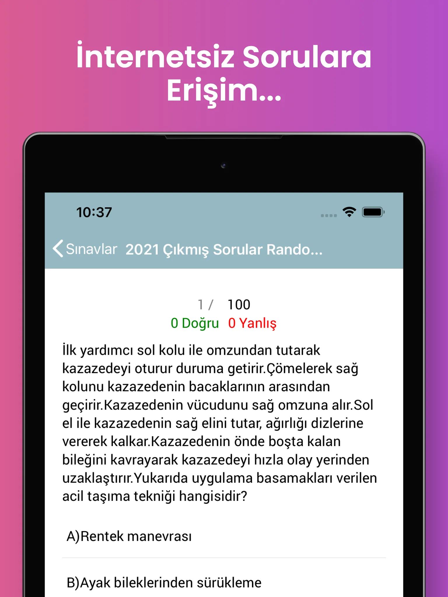 Ehliyet 2021 - Çıkmış Sorular | Indus Appstore | Screenshot