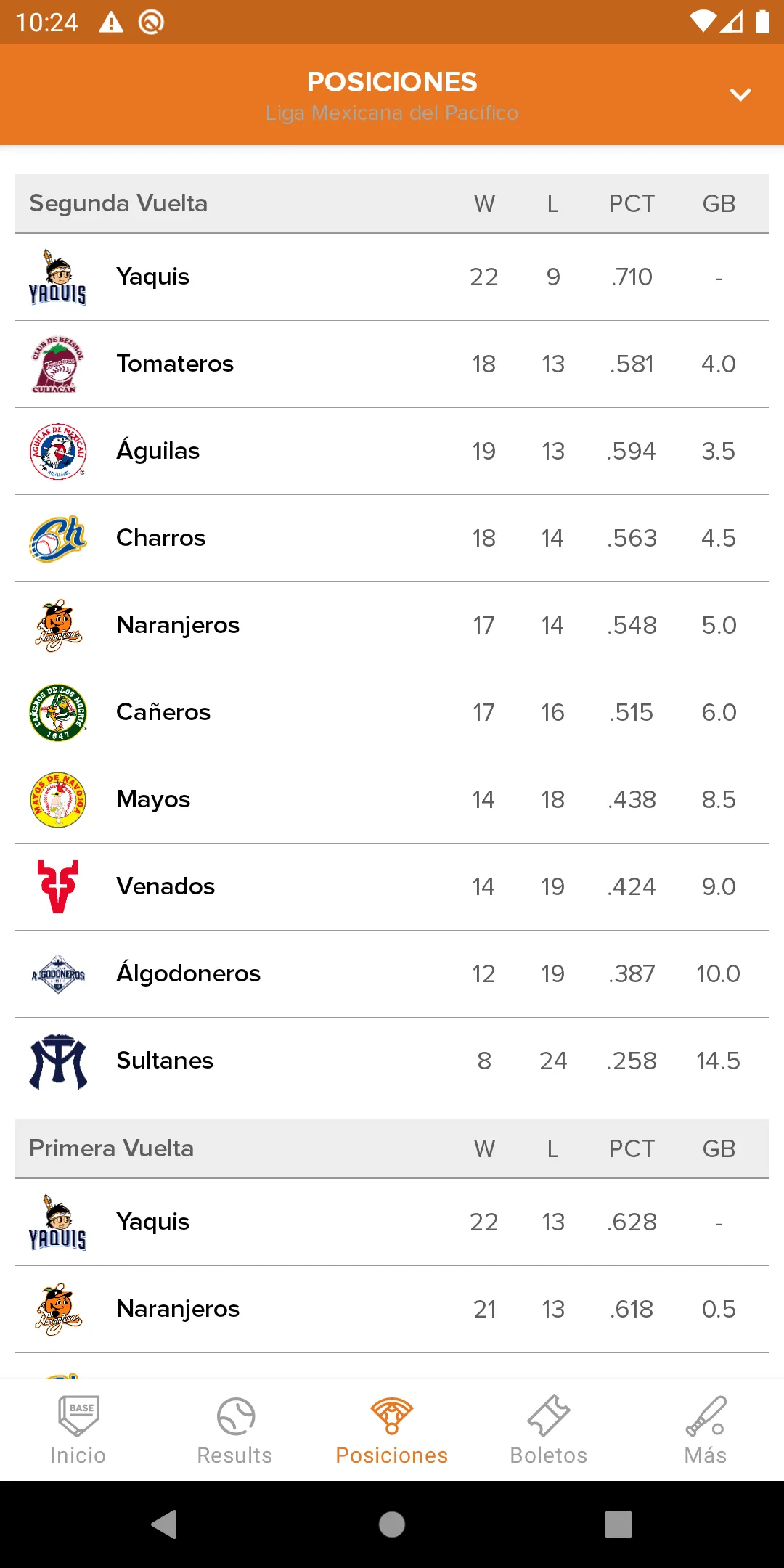 Naranjeros de Hermosillo | Indus Appstore | Screenshot