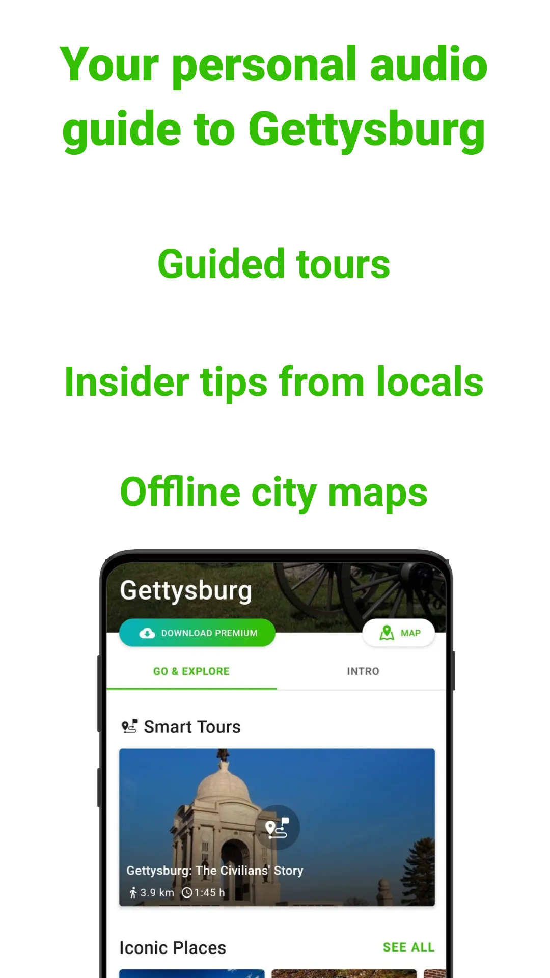 Gettysburg SmartGuide | Indus Appstore | Screenshot