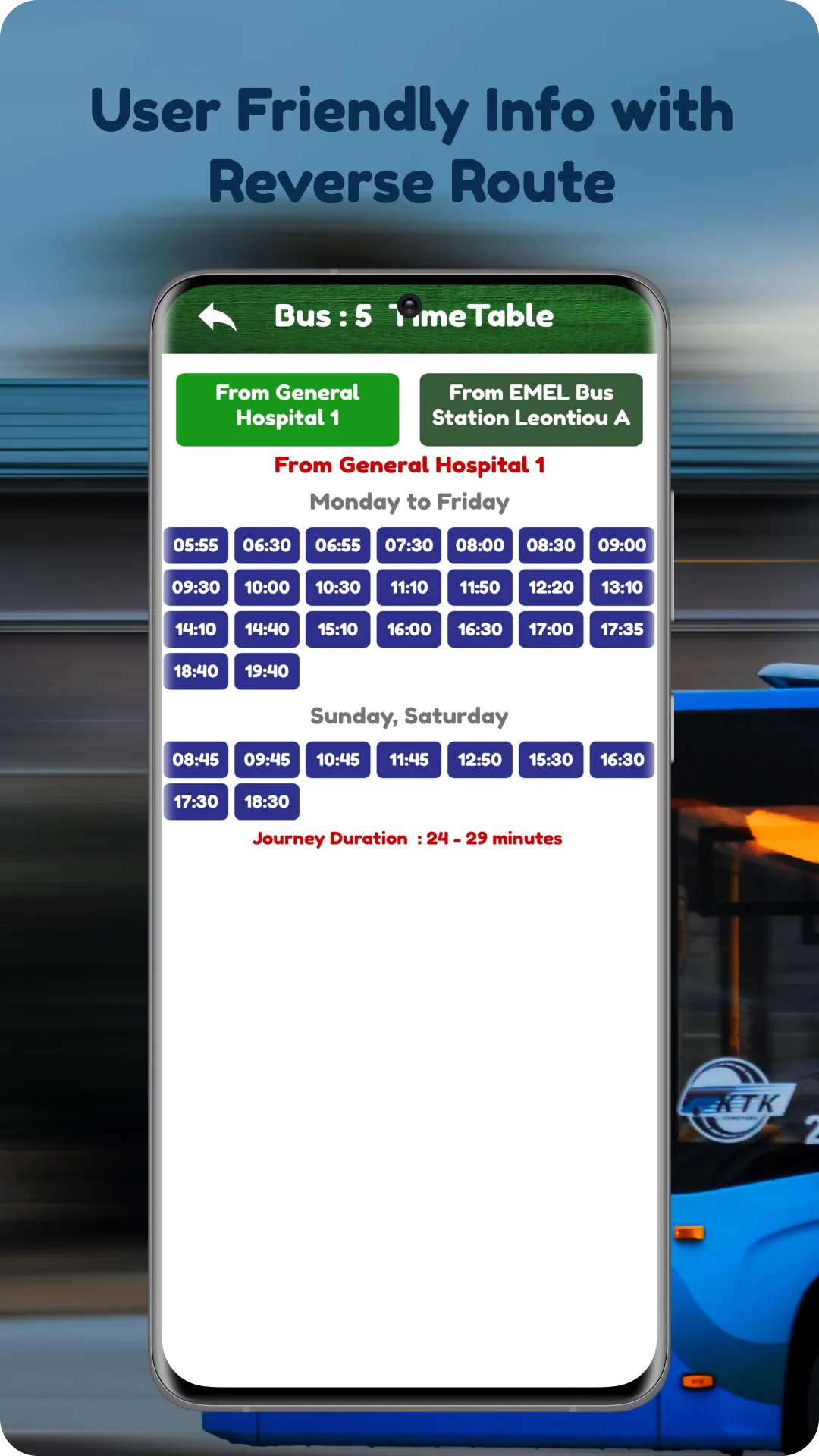 Cyprus Bus - TimeTable | Indus Appstore | Screenshot