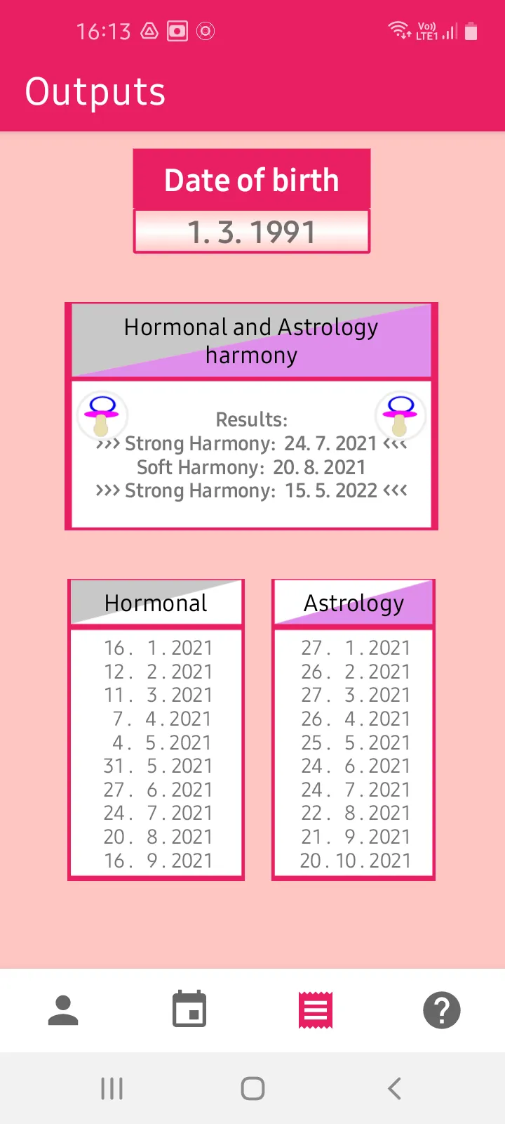 Fertile days - Astrology Jonas | Indus Appstore | Screenshot