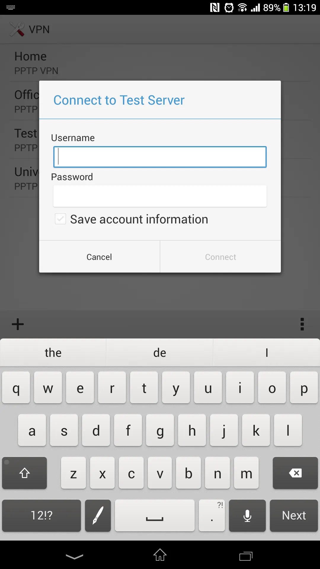 VPN Settings | Indus Appstore | Screenshot