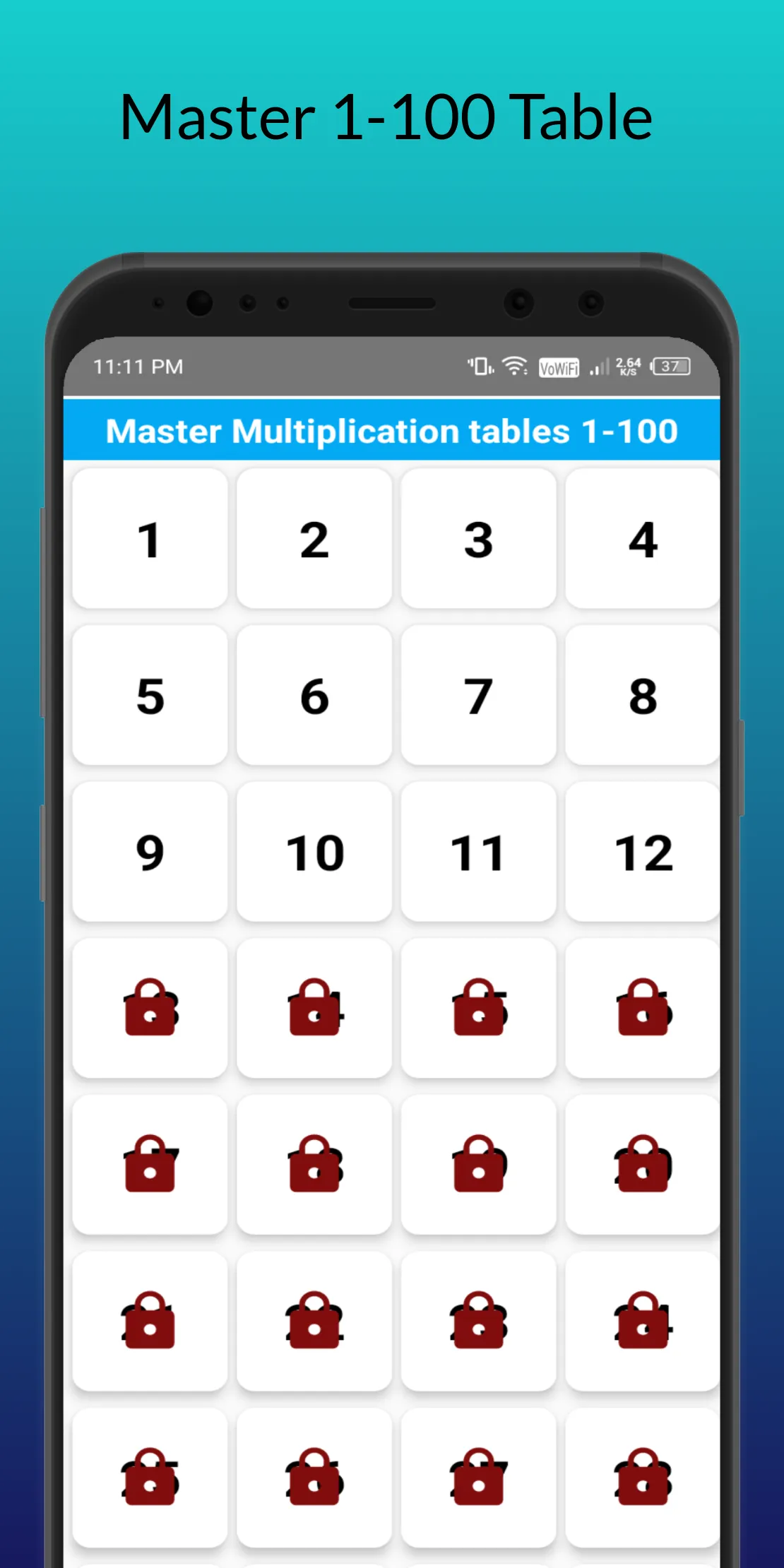 Math app:Multiplication table | Indus Appstore | Screenshot