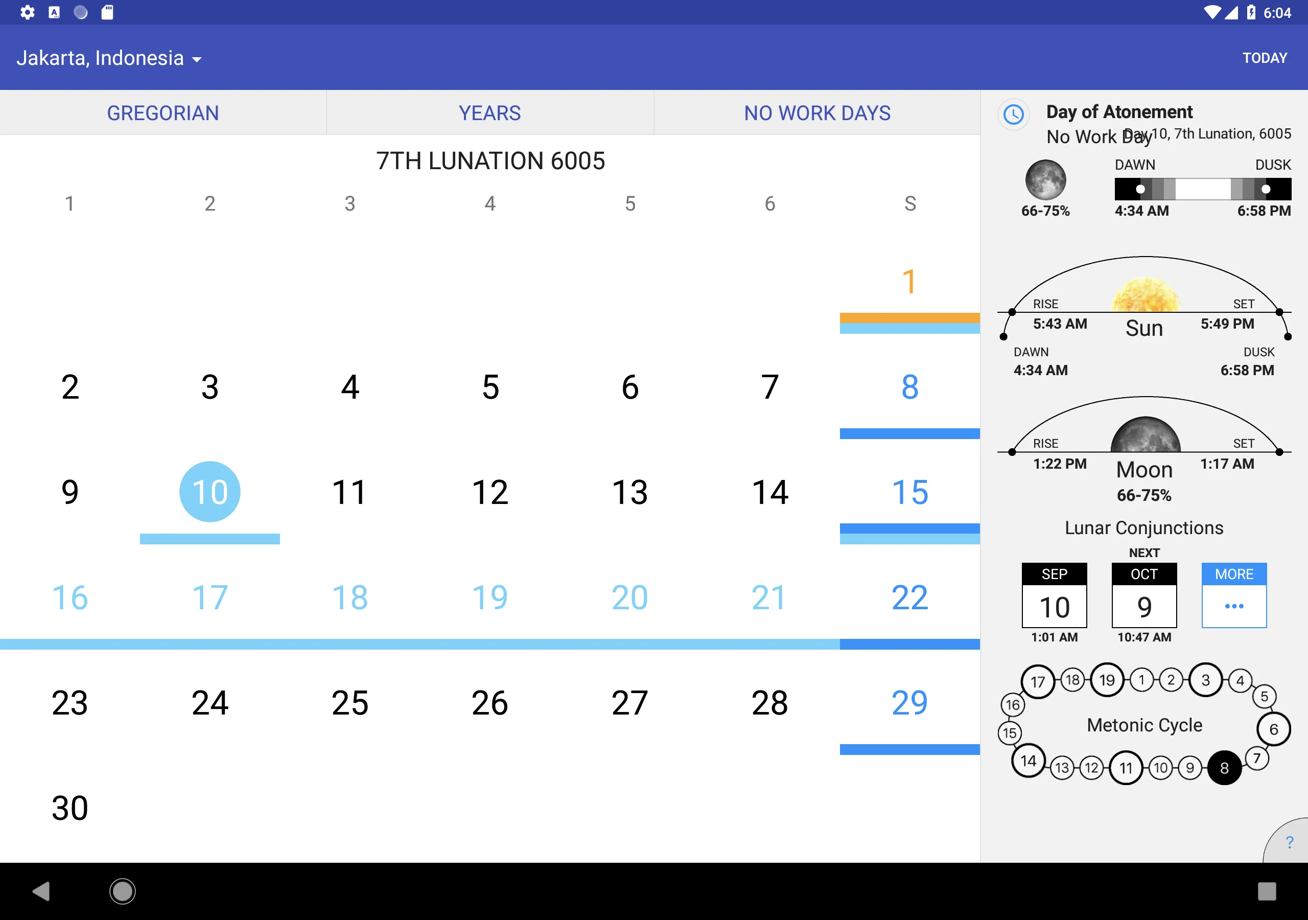 WLC Biblical Calendar | Indus Appstore | Screenshot