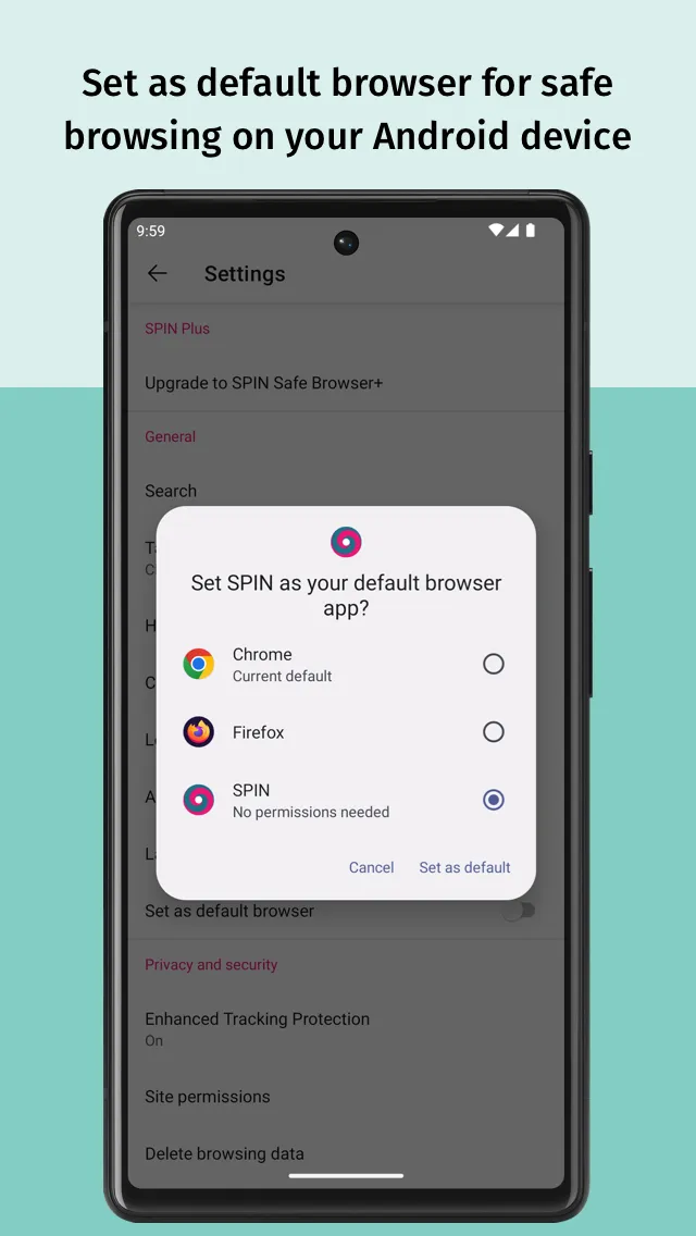 SPIN Safe Browser: Web Filter | Indus Appstore | Screenshot