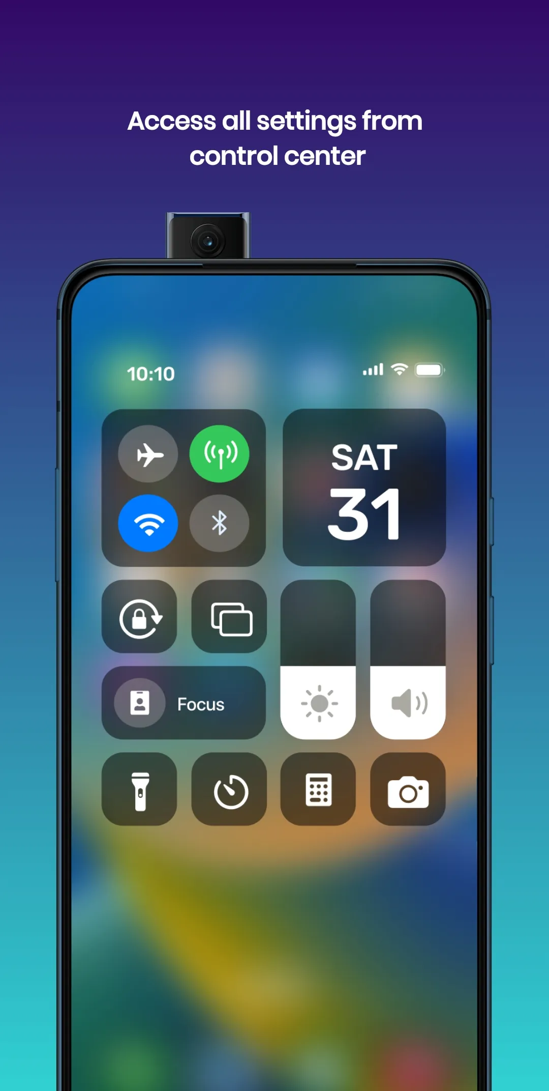 iPhone Control Center iOS 16 | Indus Appstore | Screenshot