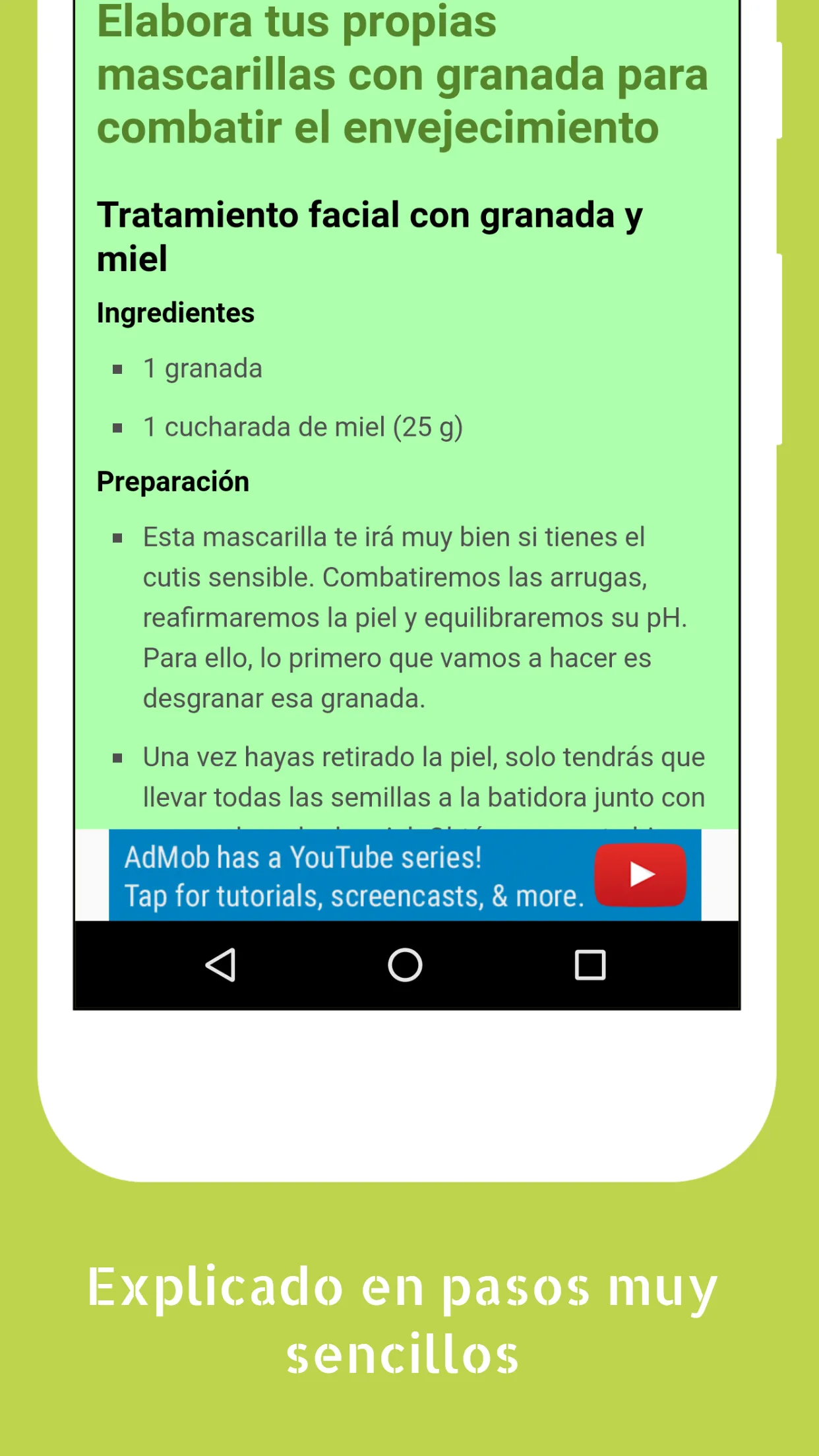 Consejos de Belleza Caseros | Indus Appstore | Screenshot