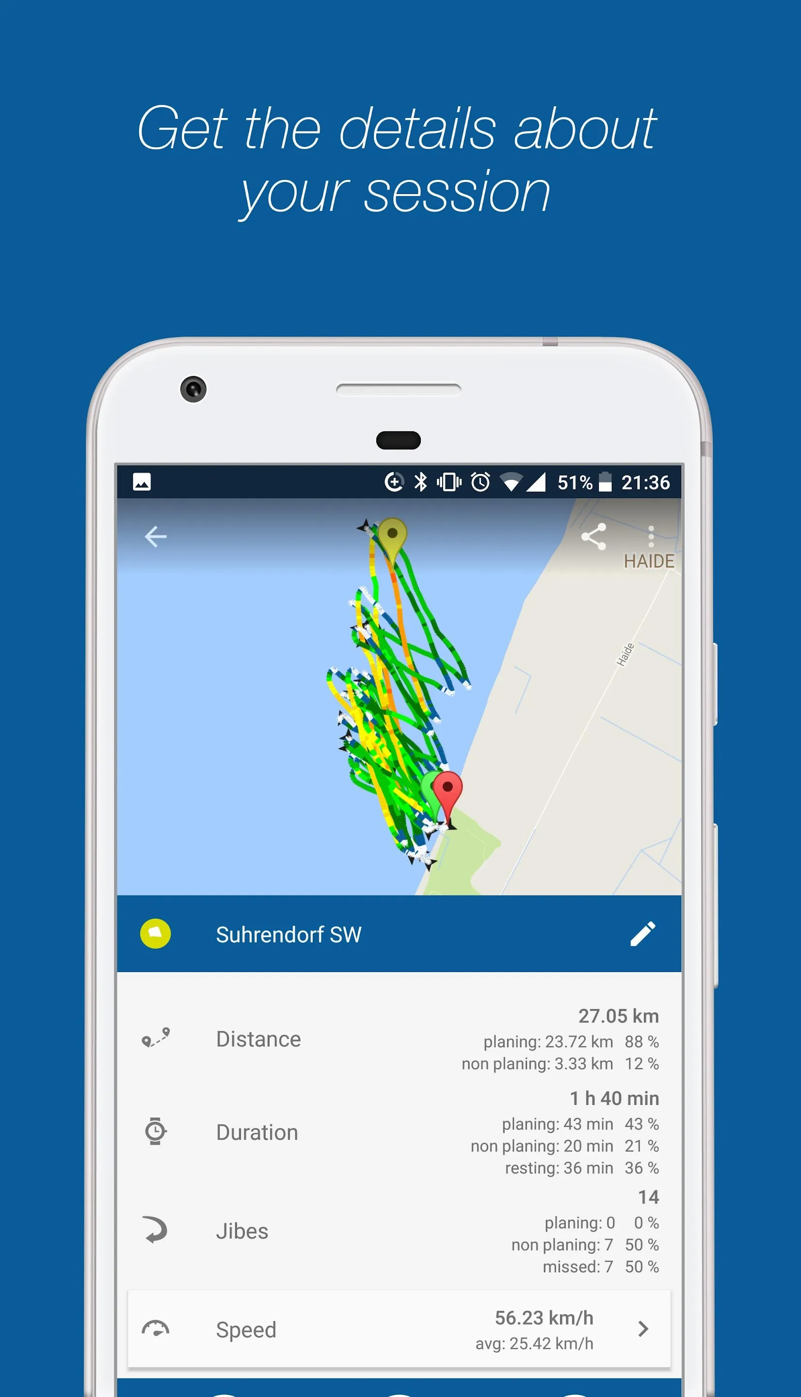 WindsportTracker Wing Windsurf | Indus Appstore | Screenshot