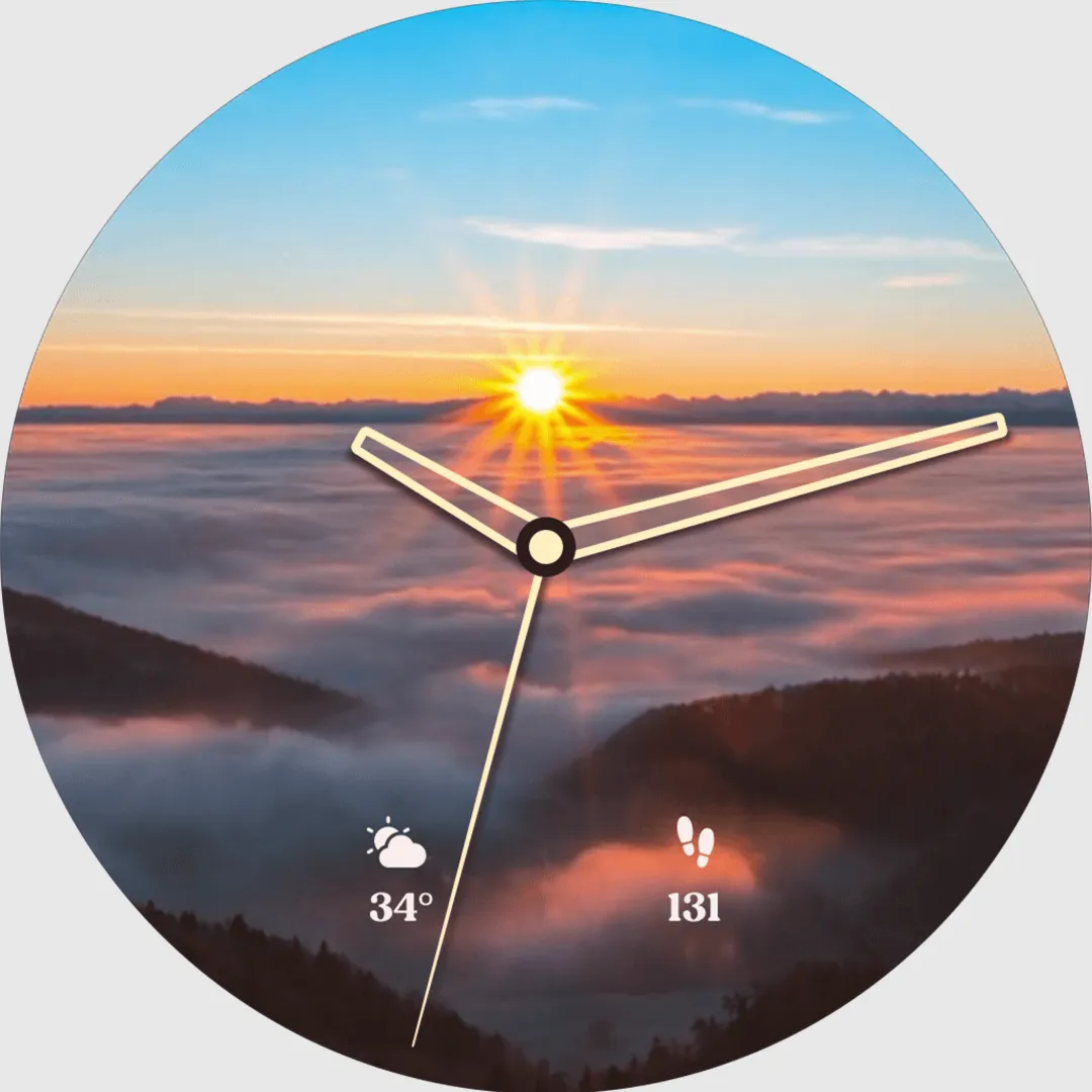 Glowing Sunlight Watch Faces | Indus Appstore | Screenshot