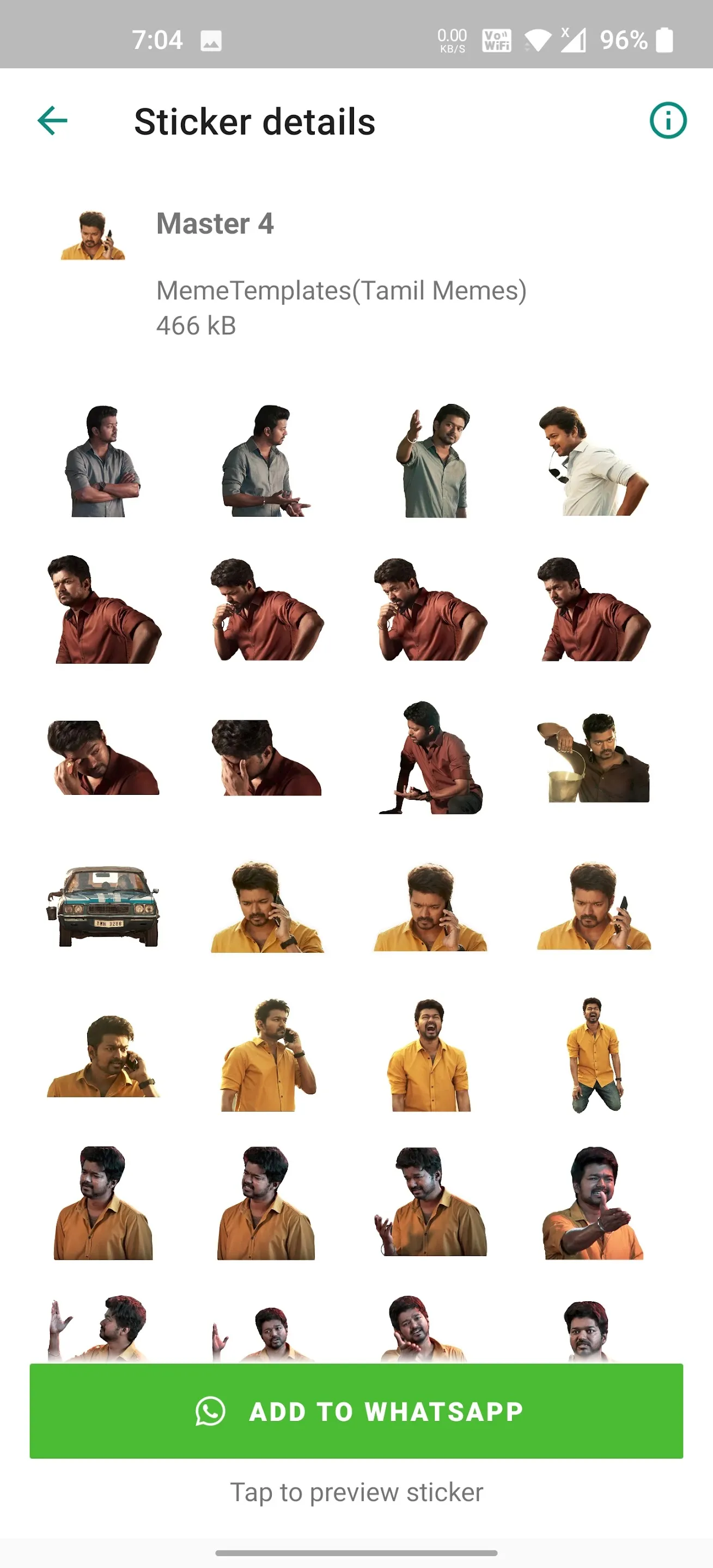 Vijay's Master Stickers | Indus Appstore | Screenshot