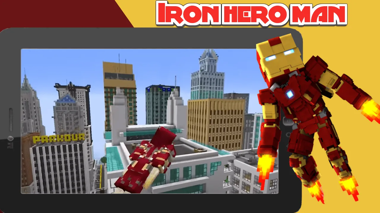 Iron Hero Man Mod For MCPE | Indus Appstore | Screenshot