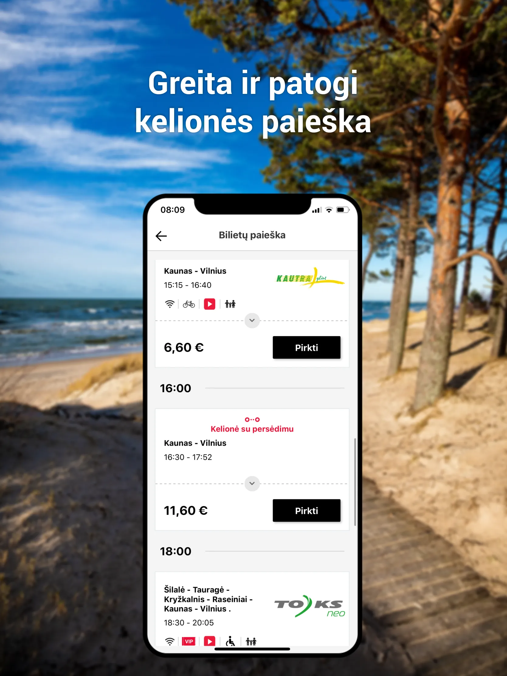 Autobusų bilietai | Indus Appstore | Screenshot