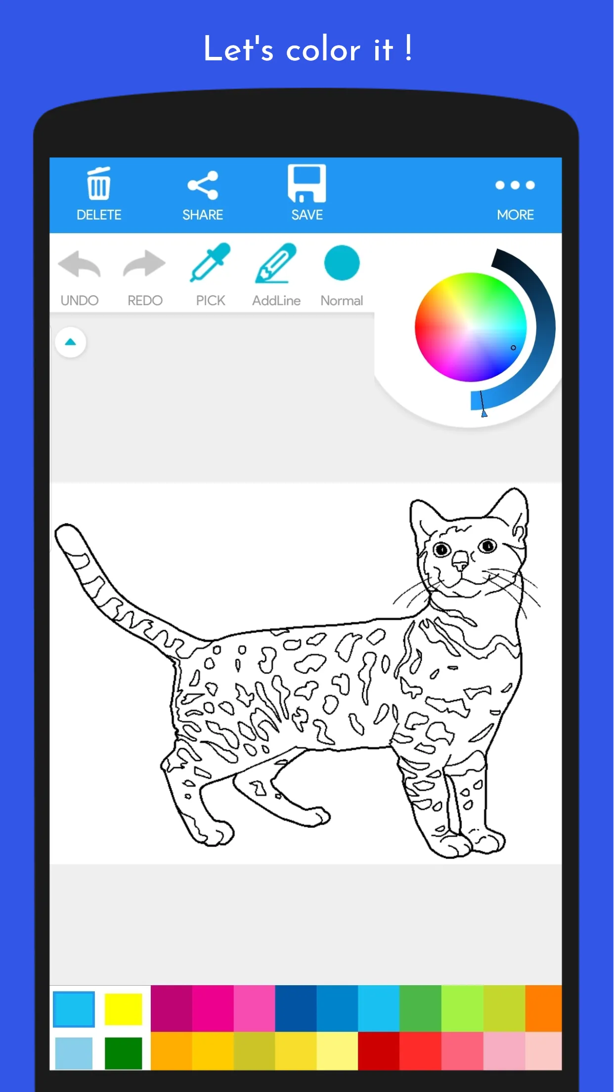 Cute Kitten Coloring Book | Indus Appstore | Screenshot