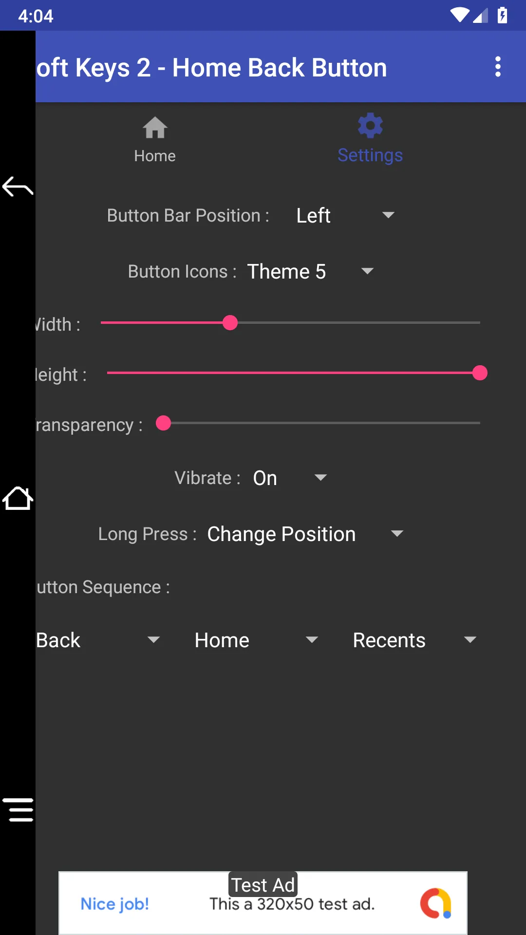 Soft Keys 2 - Home Back Button | Indus Appstore | Screenshot