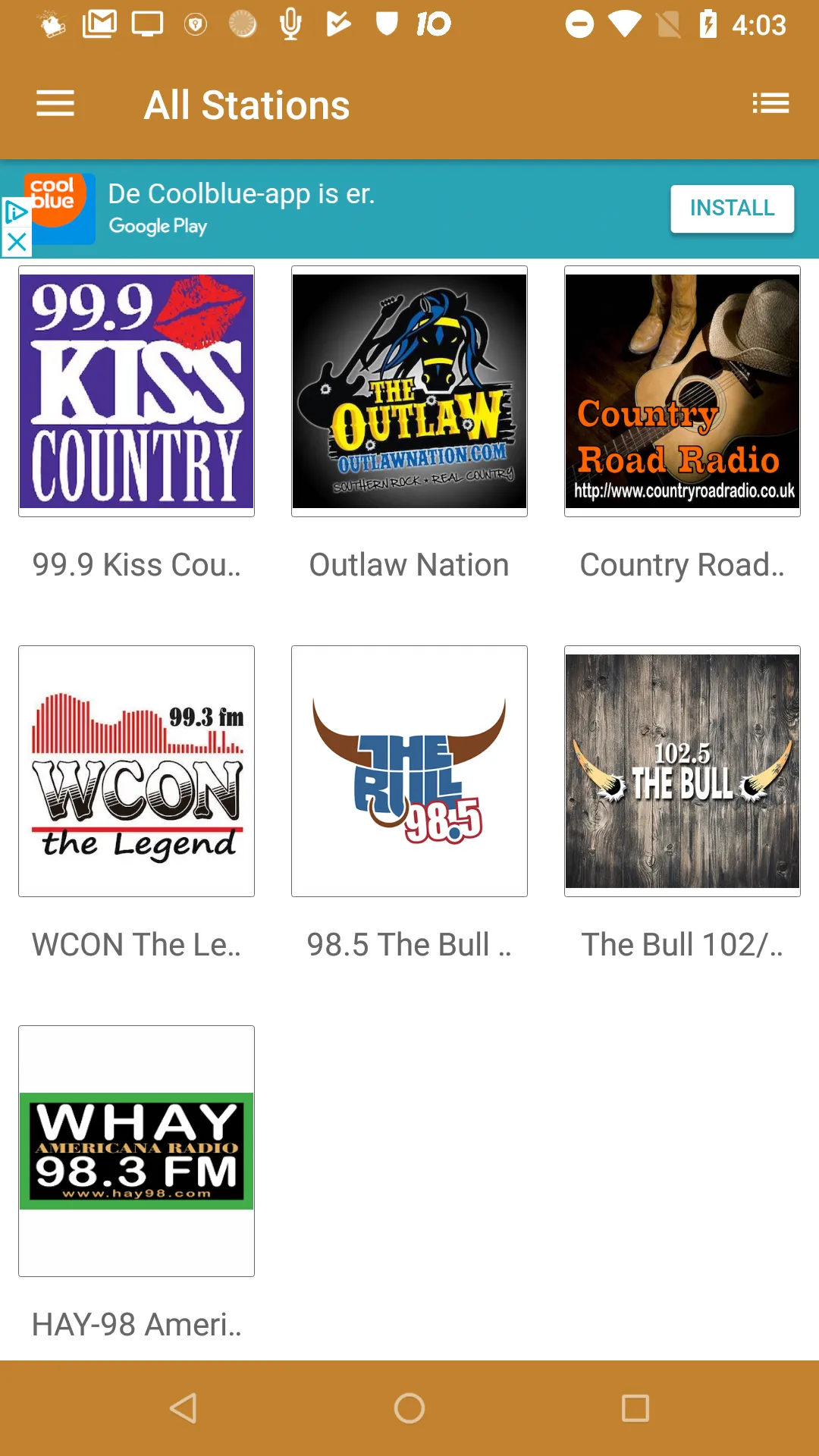 Country Music RADIO & Podcasts | Indus Appstore | Screenshot