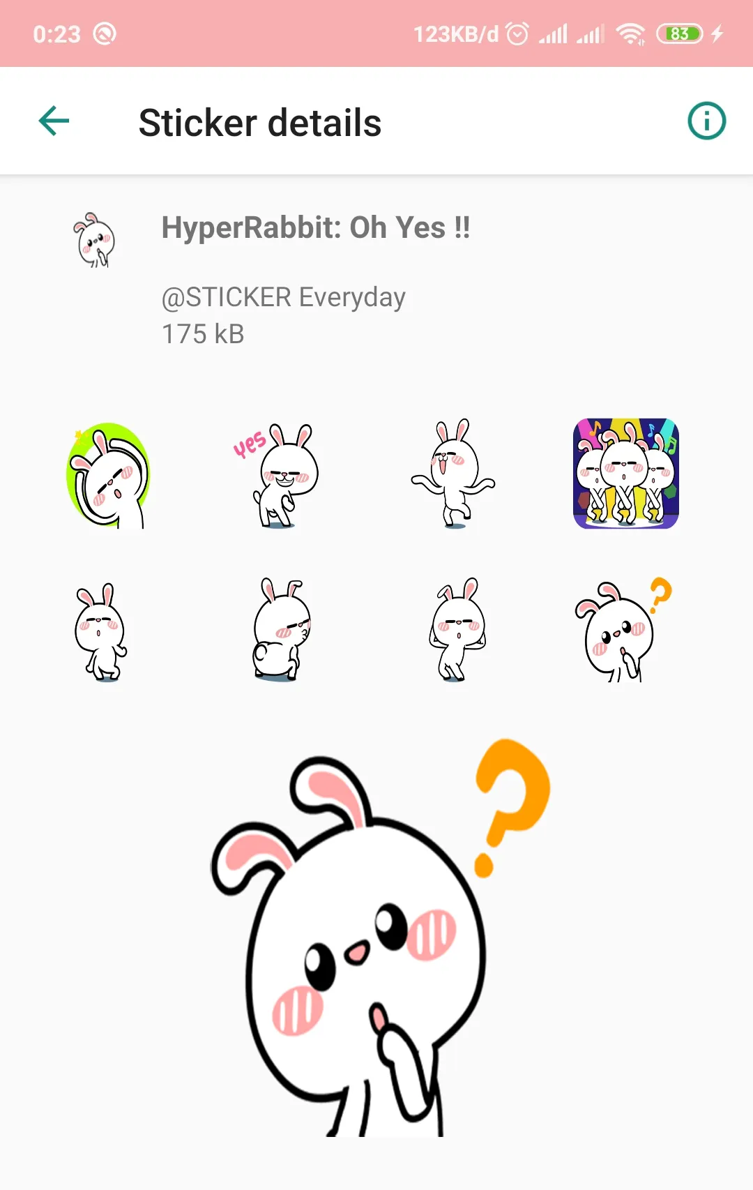 WAStickerApps - Cute Bunny Sti | Indus Appstore | Screenshot