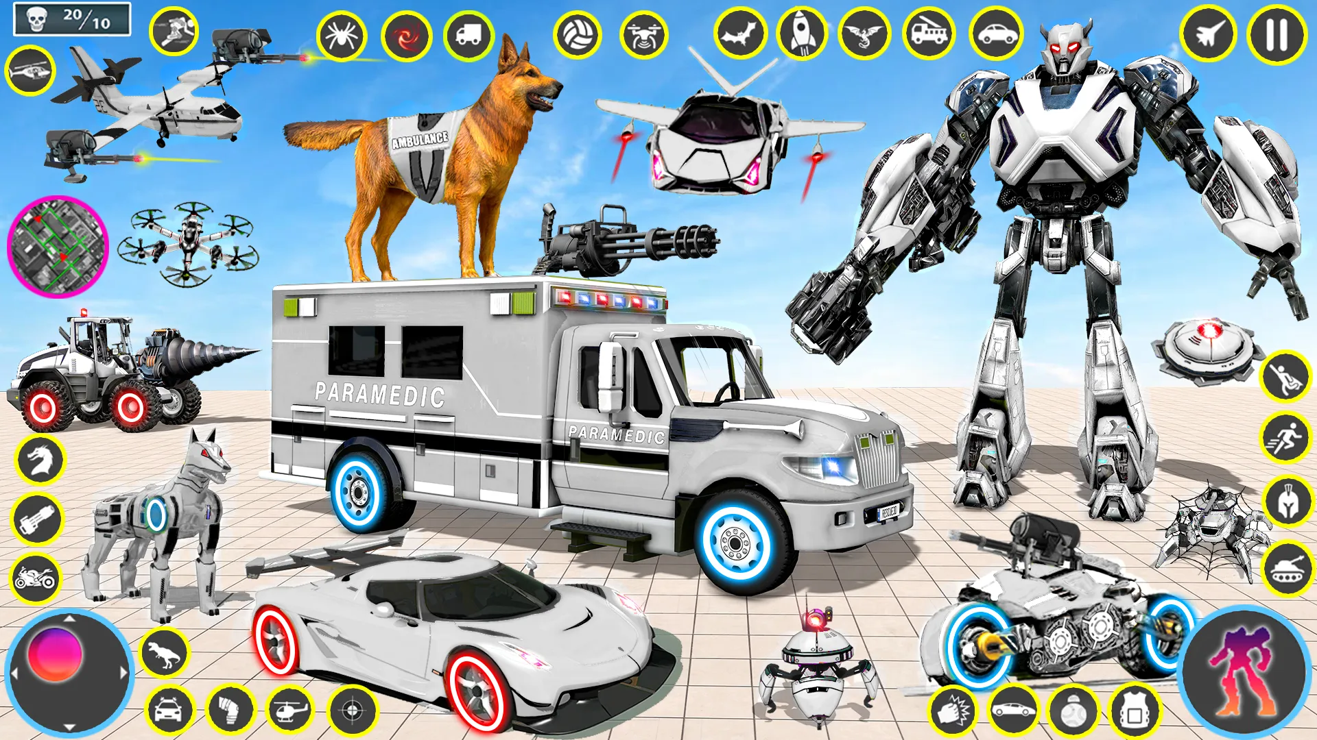 Ambulance Robot Transform Game | Indus Appstore | Screenshot