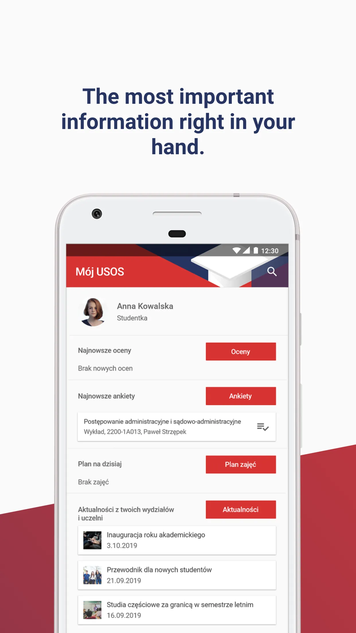 Mobile USOS UL | Indus Appstore | Screenshot