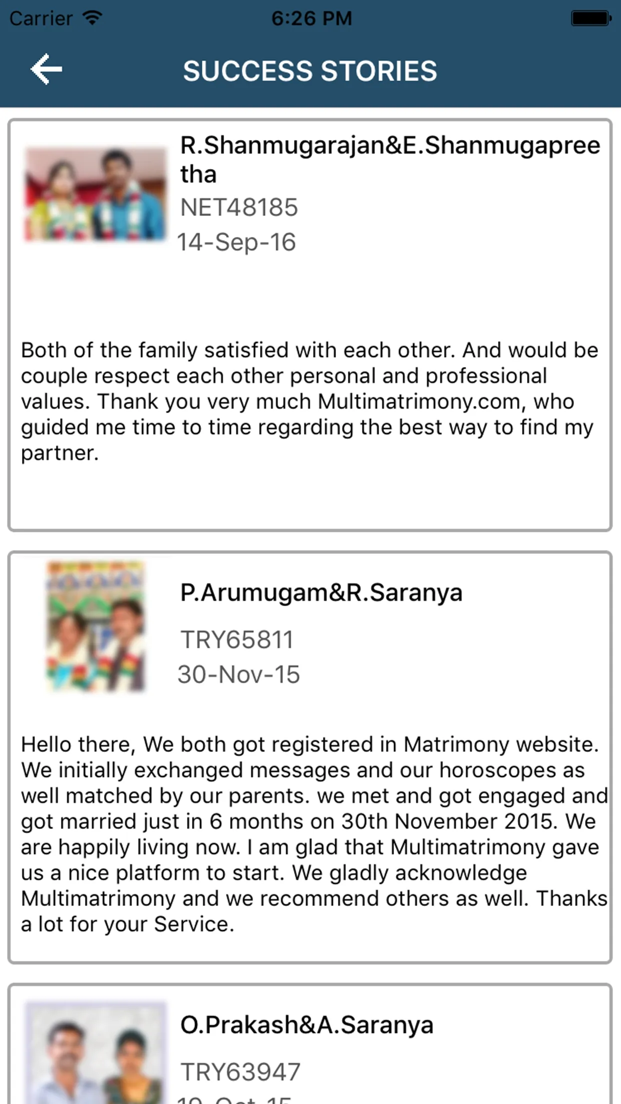 MultiMatrimony | Indus Appstore | Screenshot