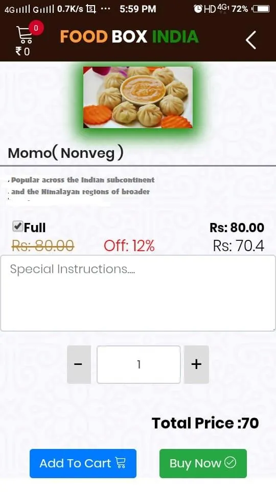 FoodBox India - Online Food Or | Indus Appstore | Screenshot