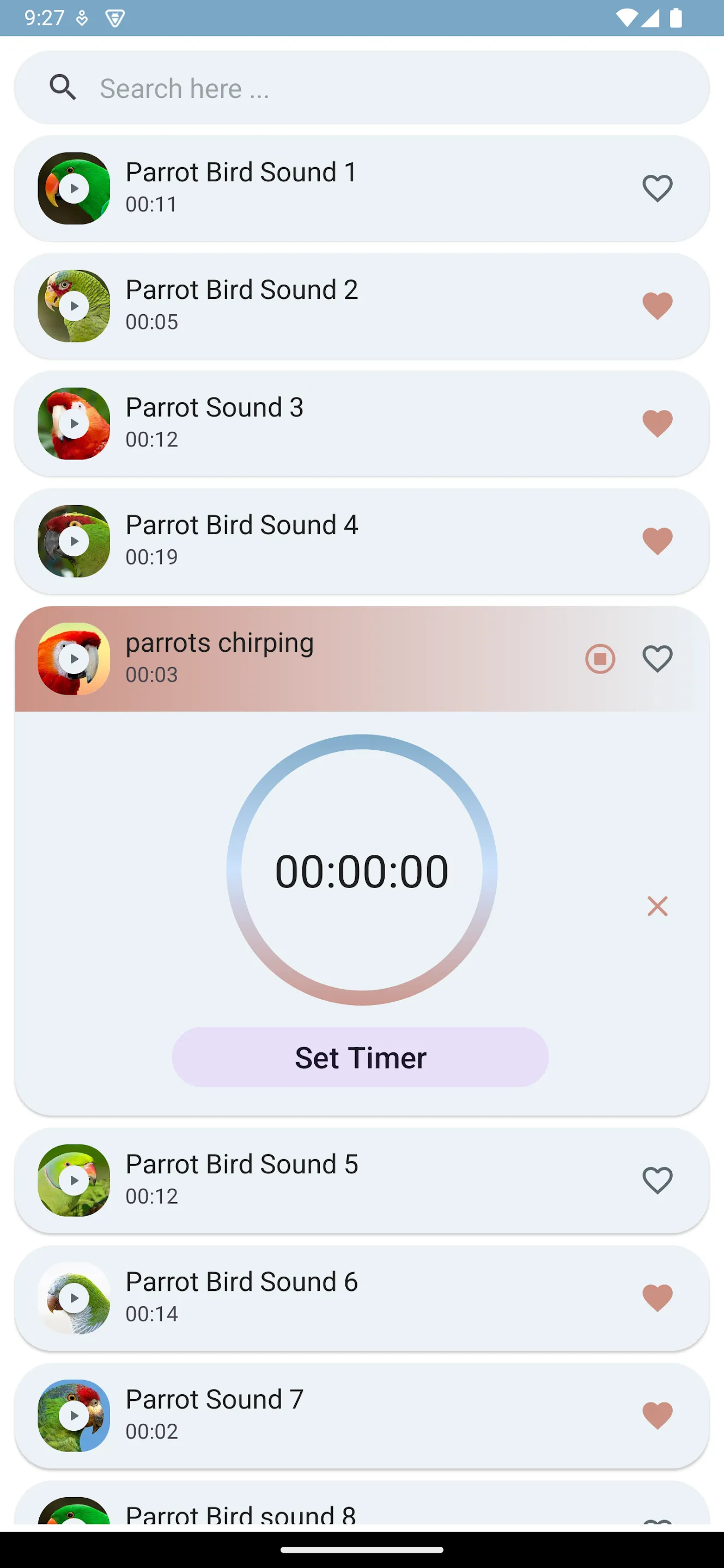 Parrot sounds! | Indus Appstore | Screenshot