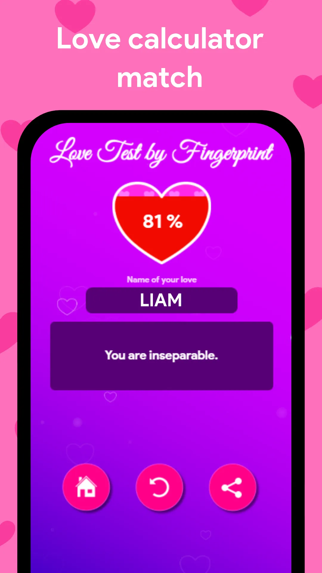 Love Test by Fingerprint | Indus Appstore | Screenshot