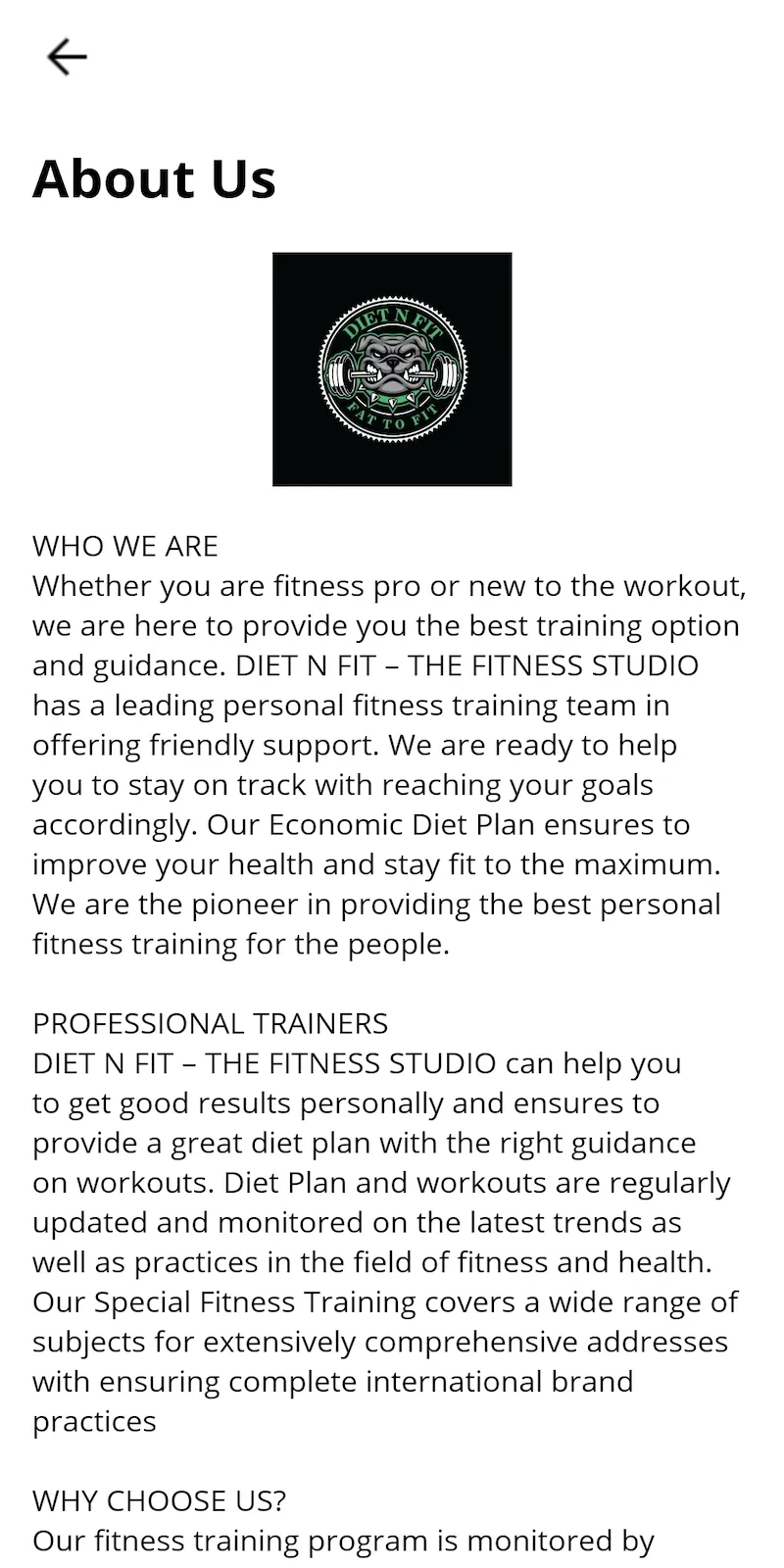 Diet N Fit | Indus Appstore | Screenshot