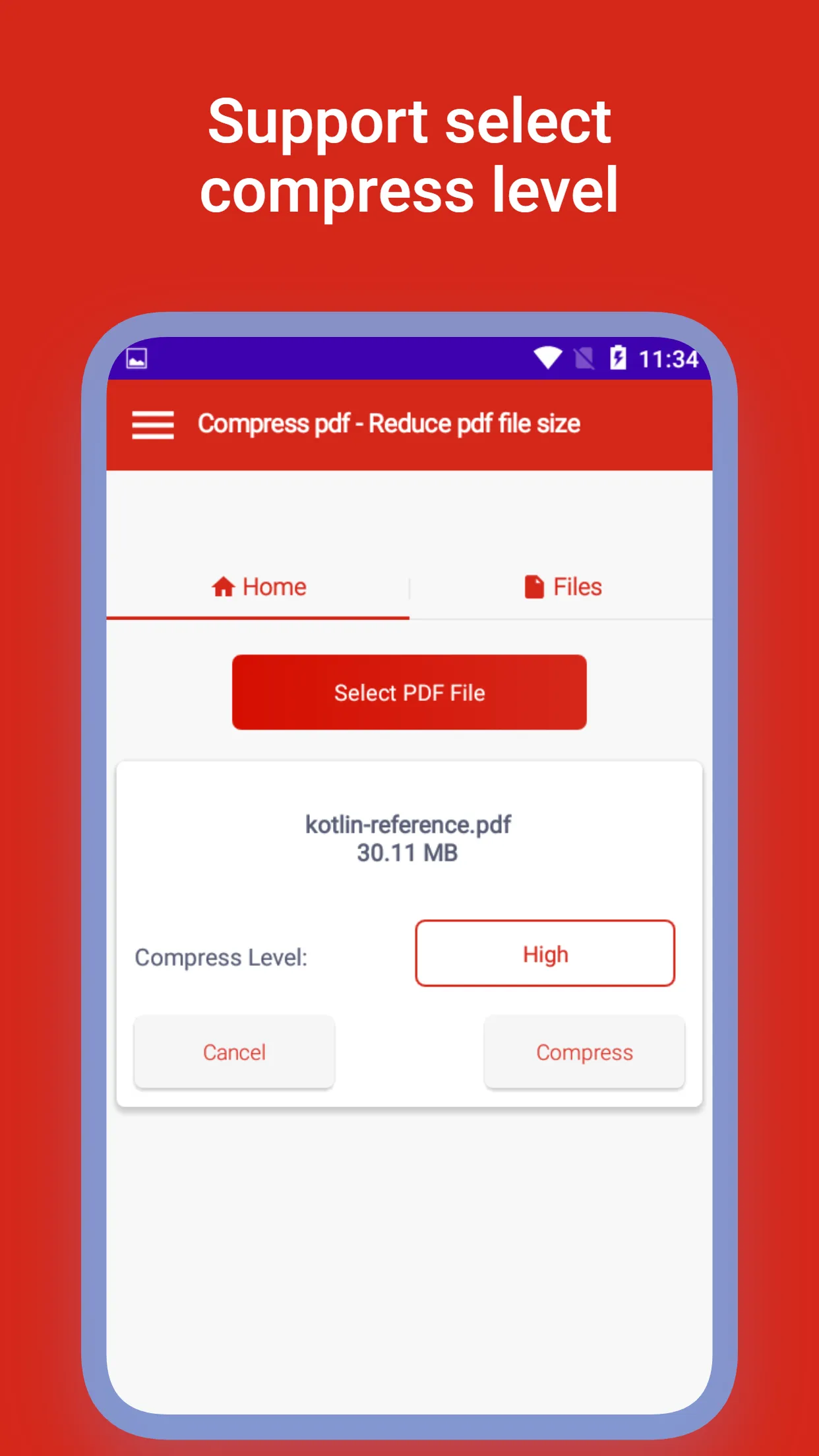 Compress pdf - Reduce pdf size | Indus Appstore | Screenshot