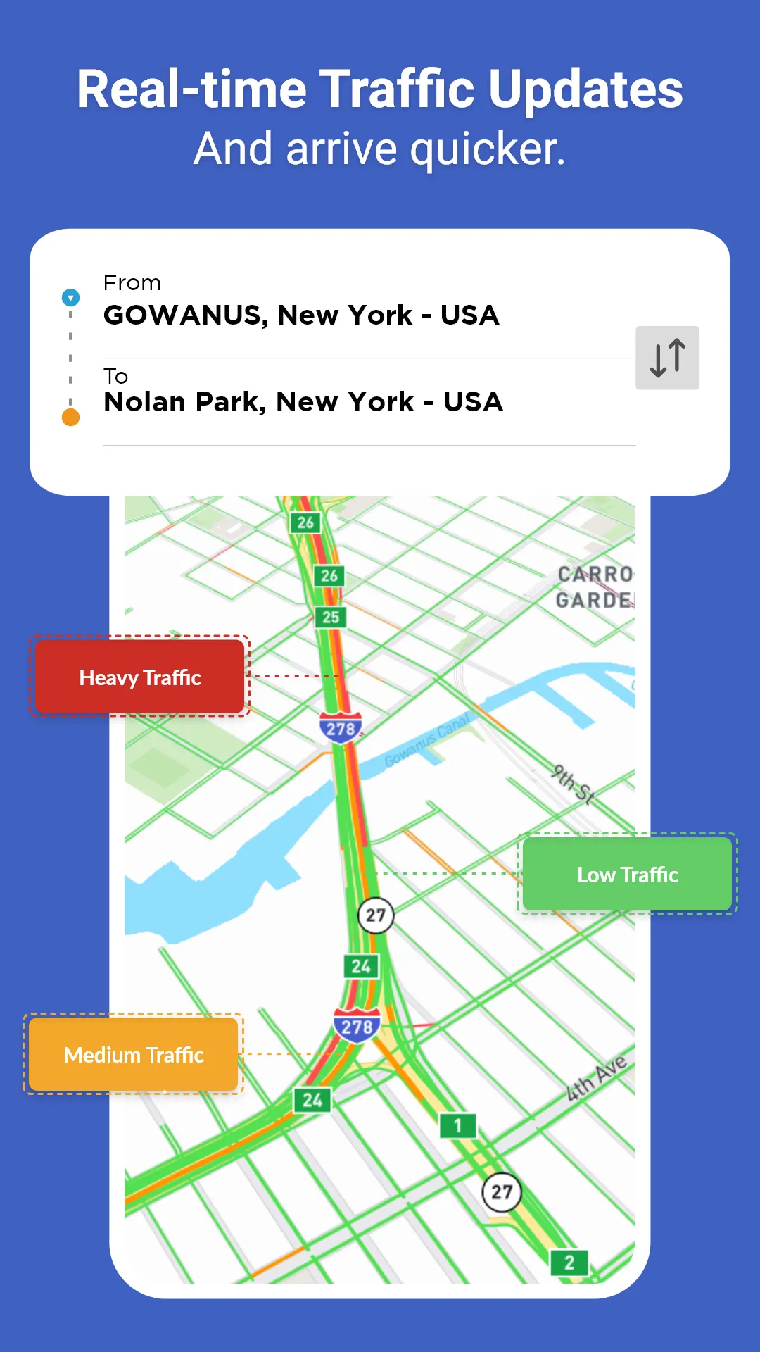 GPS Maps, Navigation & Traffic | Indus Appstore | Screenshot