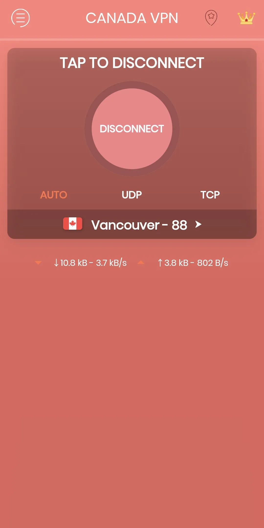 VPN Canada - Fast Secure VPN | Indus Appstore | Screenshot