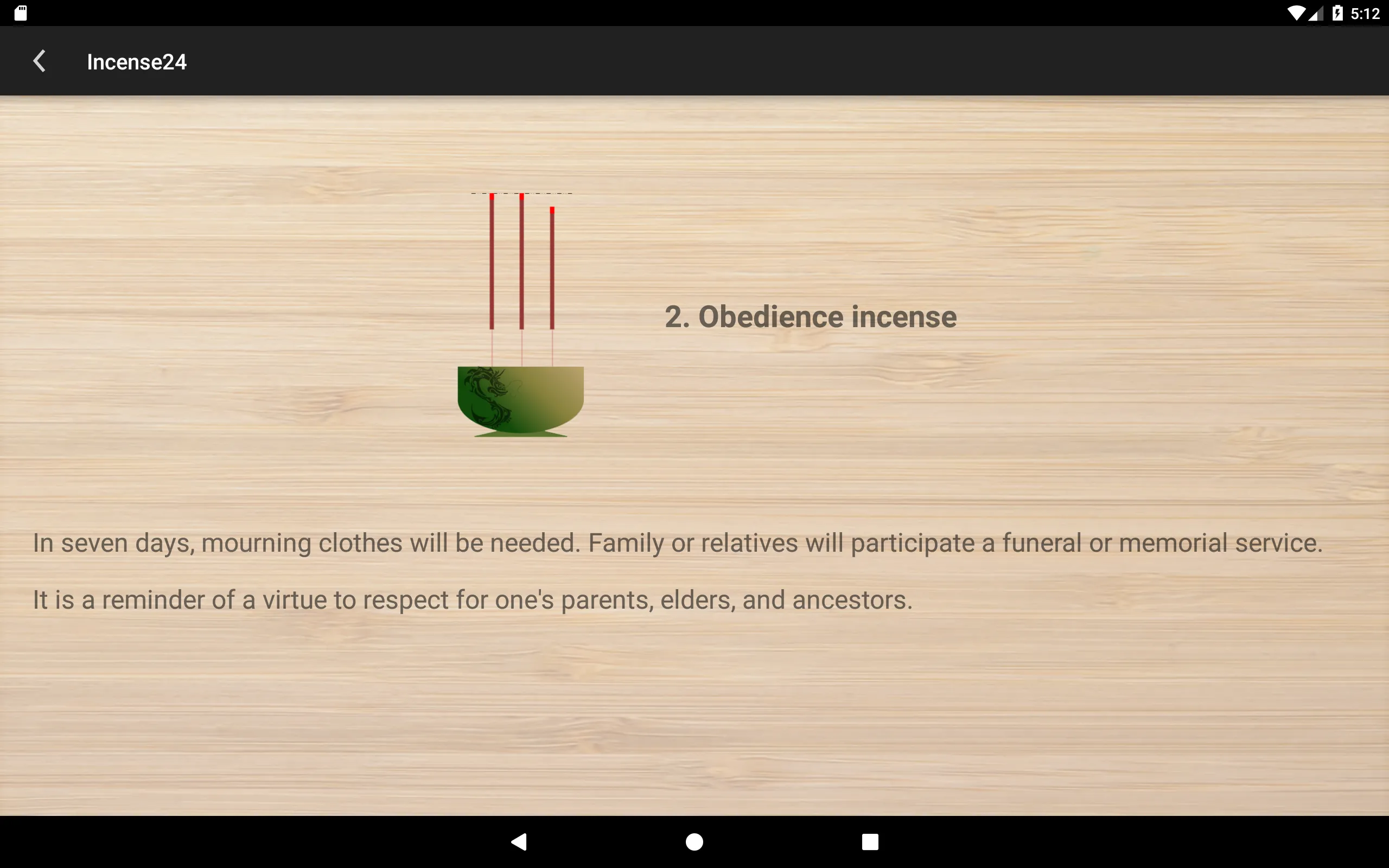 Incense 24: meanings | Indus Appstore | Screenshot