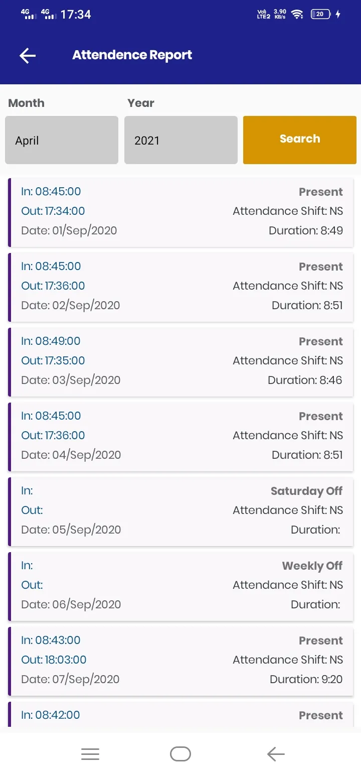 JSAW Attendance | Indus Appstore | Screenshot