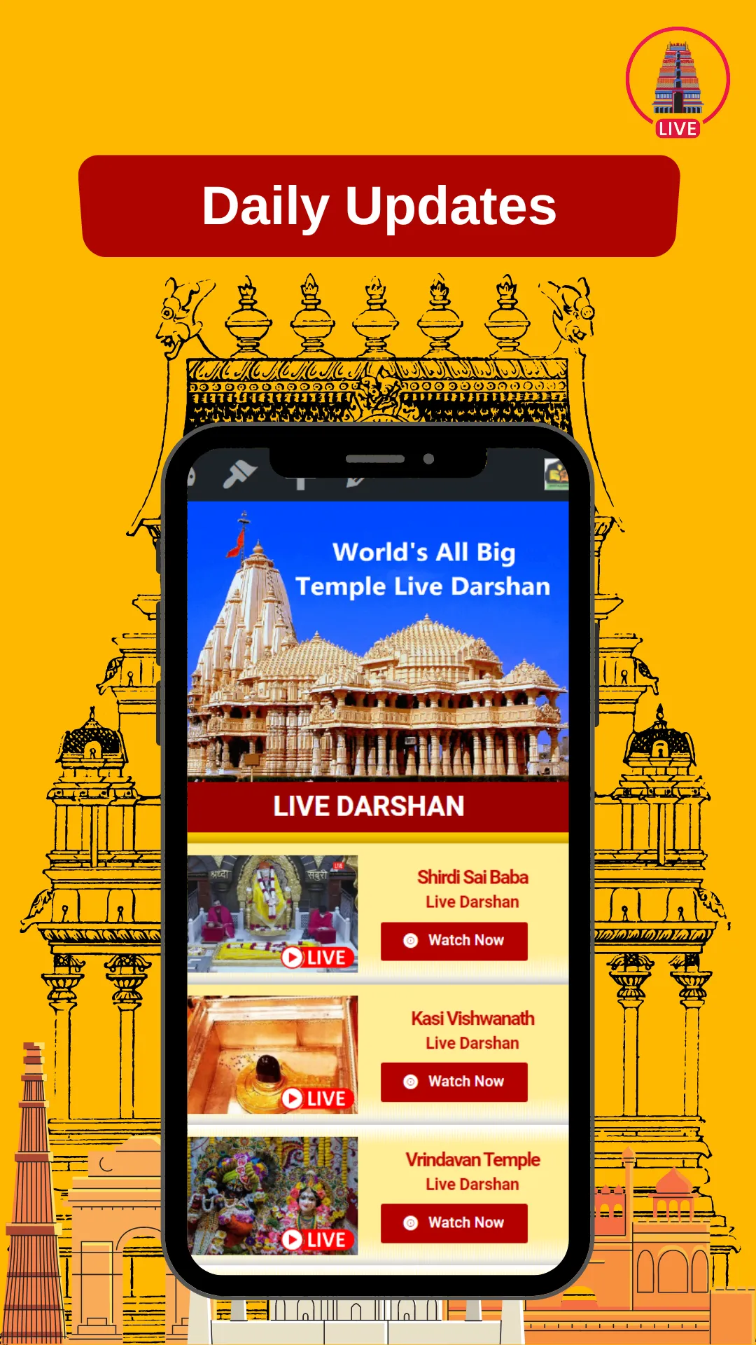 LIVE Darshan Indian Temples | Indus Appstore | Screenshot